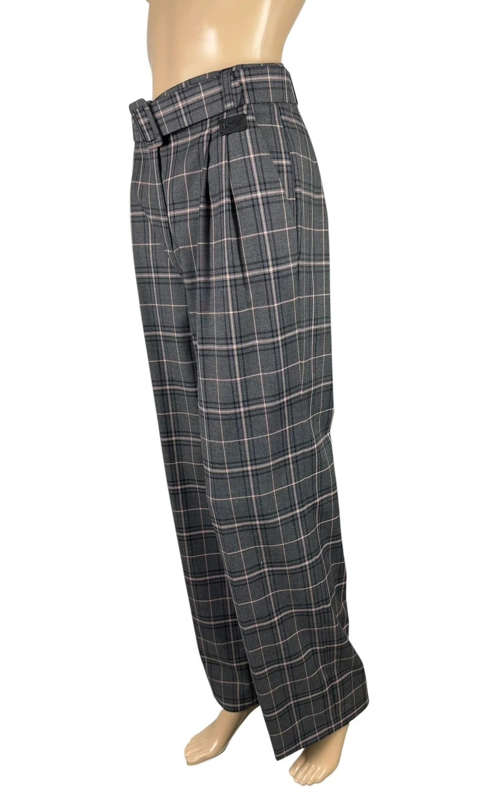 Blumarine Blumarine Plaid Pants Belted size S Size 28" / US 6 / IT 42 - 1 Thumbnail