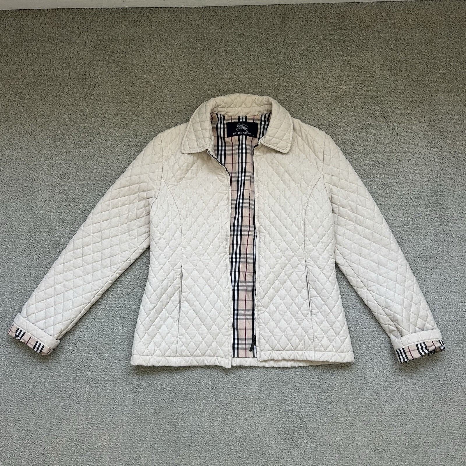 Burberry Burberry Brit Women’s Kencott Quilted Zip up Nova Check Jack Size XS / US 0-2 / IT 36-38 - 1 Thumbnail