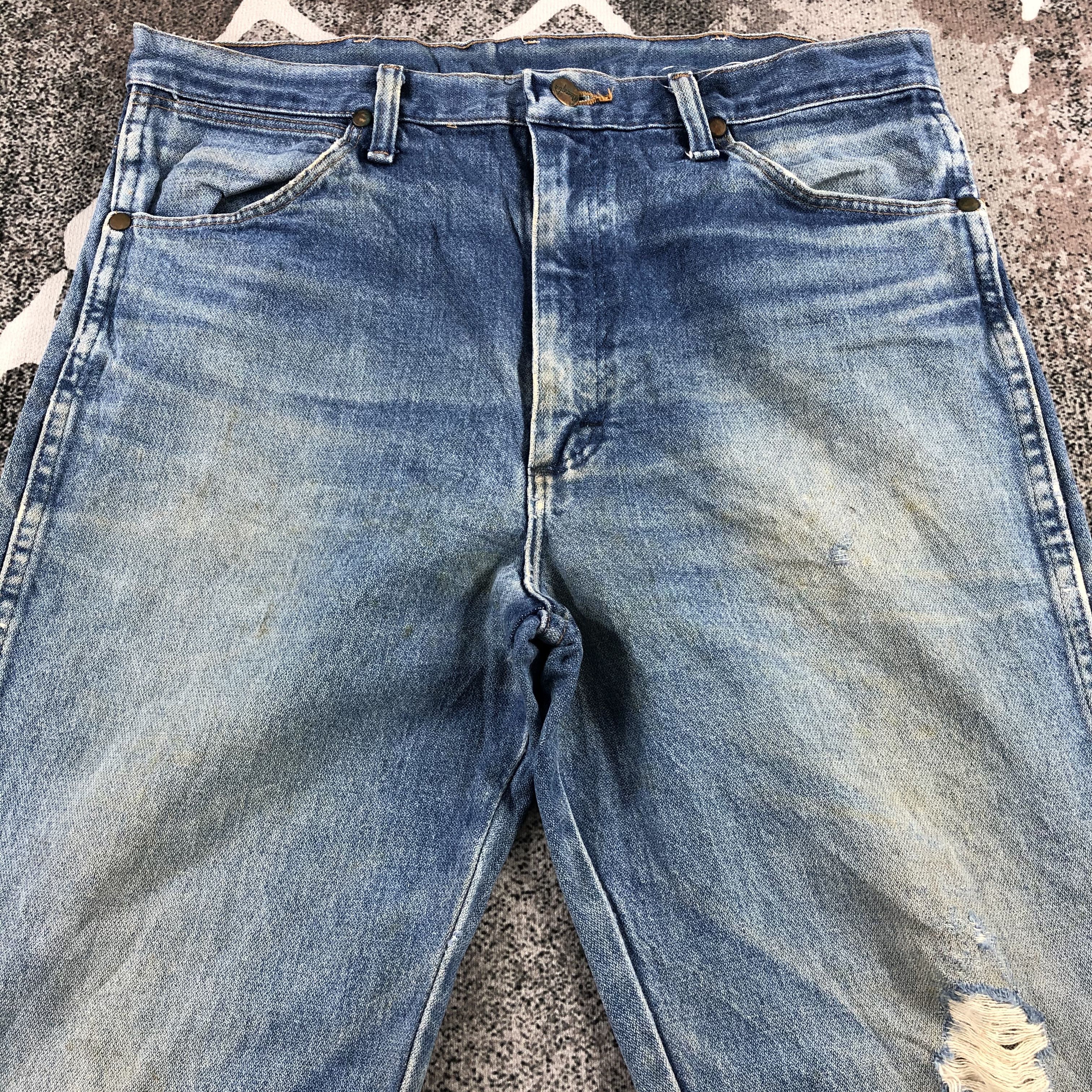 Vintage Vintage Wrangler Jeans Distressed Denim KJ1106 Size US 34 / EU 50 - 3 Thumbnail