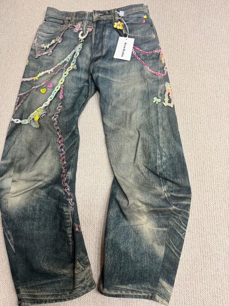 Acne Studios Acne Studios Candy printed curved knife pants Size US 34 / EU 50 - 1 Thumbnail