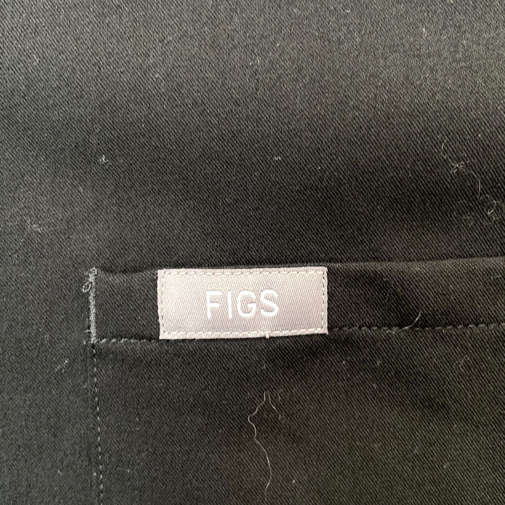 Logo 7 FIGS Top Womens XL Black Catarina Scrub Logo Stretch Medical Healthcare Size XL / US 12-14 / IT 48-50 - 6 Thumbnail