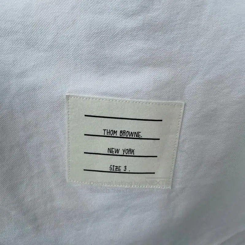 Thom Browne Thom Browne White Long Sleeve Shirt for Men . Size US M / EU 48-50 / 2 - 5 Thumbnail