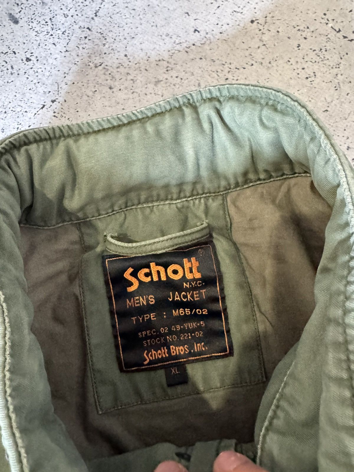 Schott Vintage M65 US Army Schott Jacket Conmar Zipper War Olive 90 Size US XL / EU 56 / 4 - 6 Thumbnail