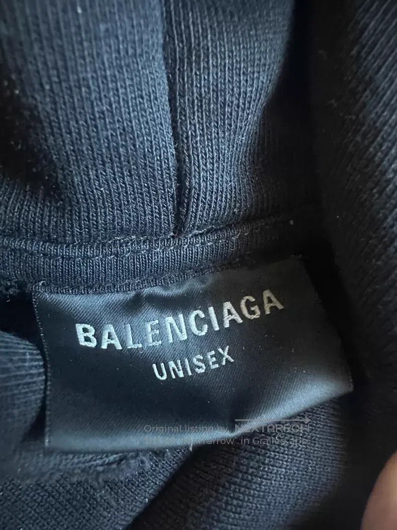 Balenciaga Balenciaga Buddhist Scripture Tie-Dye Distressed Hoodie Size US S / EU 44-46 / 1 - 2 Thumbnail