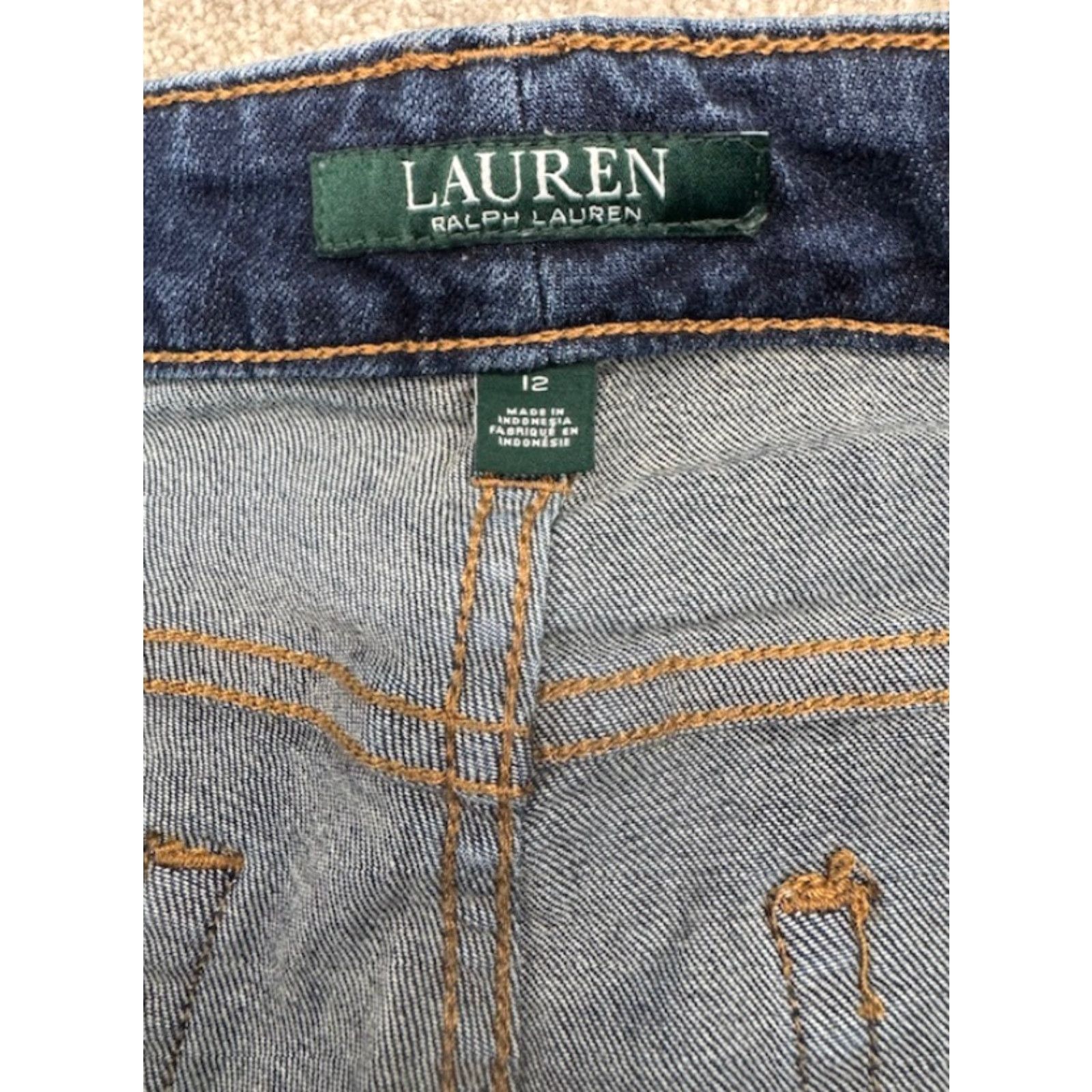 Ralph Lauren Lauren Ralph Lauren Jeans Women 12 Blue Denim Premier Straight 6349 Jeans Womens 12 Blue Denim Straight 6349 Size 34" / US 12 / IT 48 - 7 Thumbnail