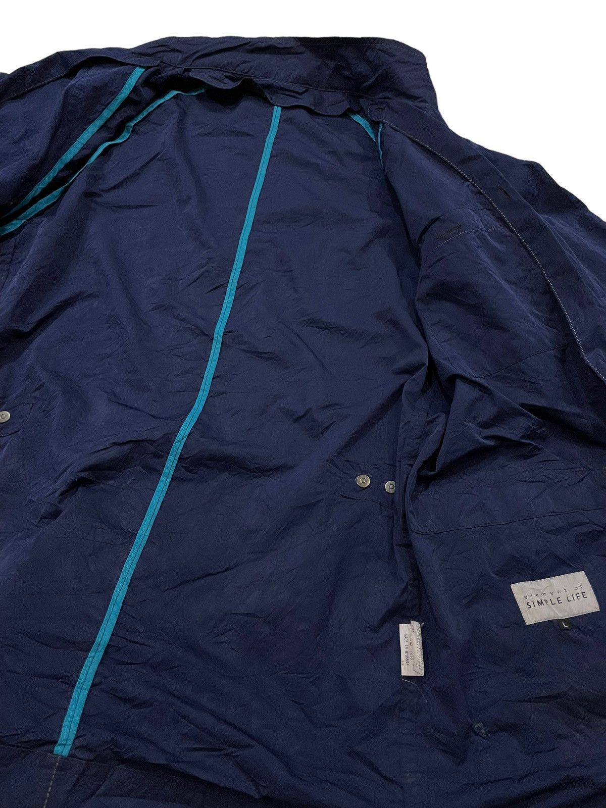 Japanese Brand Vintage Element Simple Life Blend Polyster Button Up Jacket Size US L / EU 52-54 / 3 - 8 Thumbnail