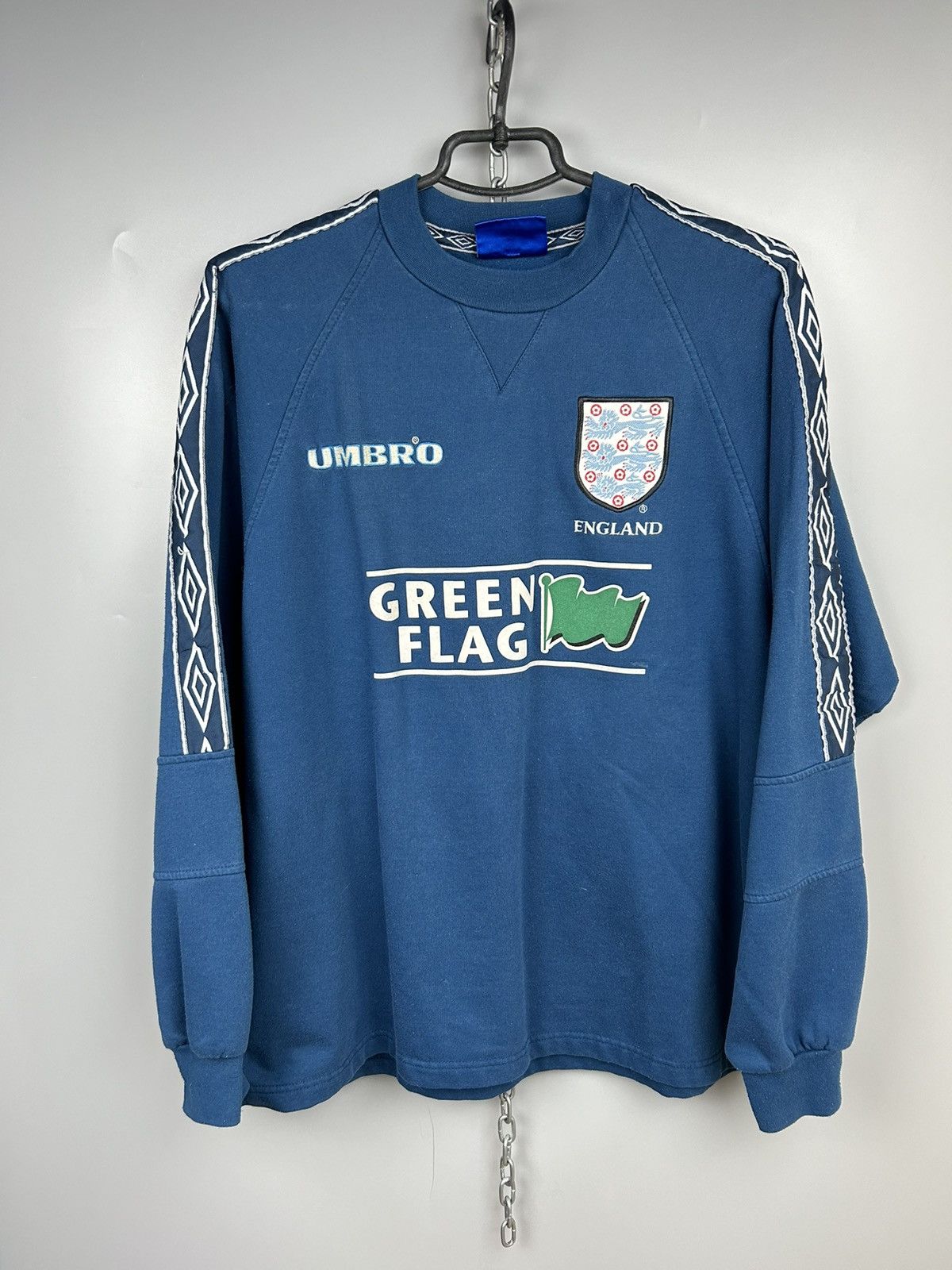 Vintage Vintage 90s England Training Sweatshirt 1998 Size US L / EU 52-54 / 3 - 1 Thumbnail