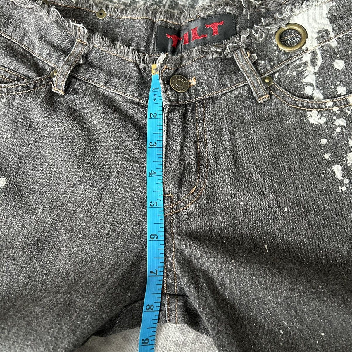 14th Addiction Flared Punk Style Painted Jeans Size US 29 - 15 Thumbnail