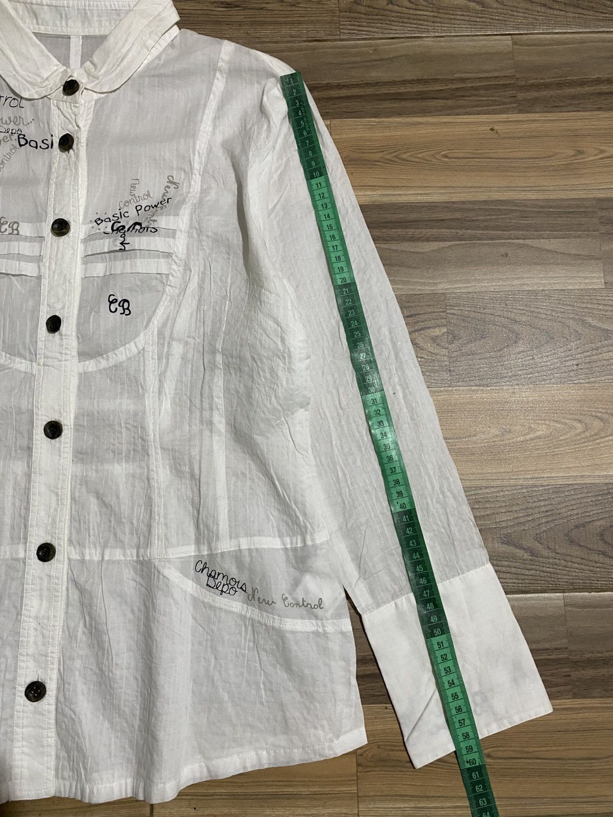 Japanese Brand CHAMOIS DEPO POEM BUTTON SHIRT Size ONE SIZE - 13 Thumbnail