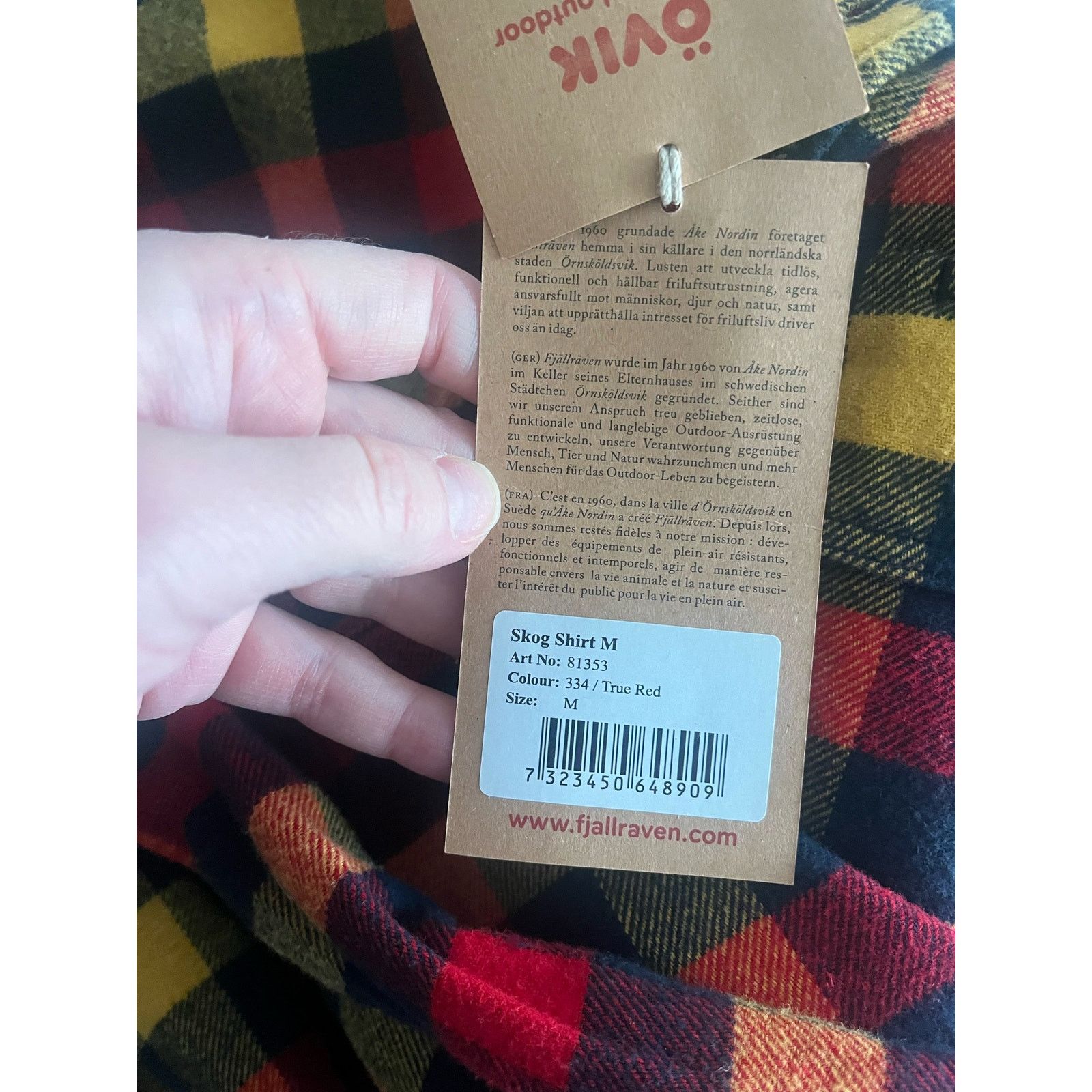 Fjallraven Fjallraven Men's Slim Fit Button-Up Skog Shirt Plaid M NWT Size US M / EU 48-50 / 2 - 7 Thumbnail