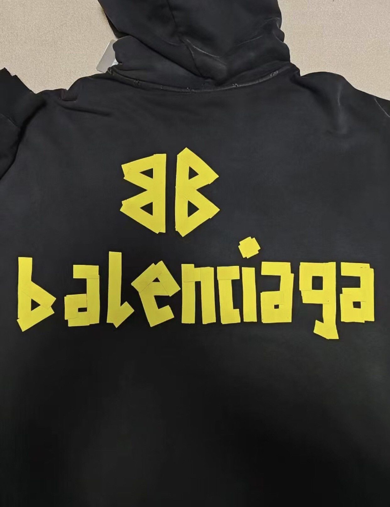 Balenciaga Balenciaga 23fw tape, adhesive tape, used hooded jacket Size US XS / EU 42 / 0 - 3 Thumbnail