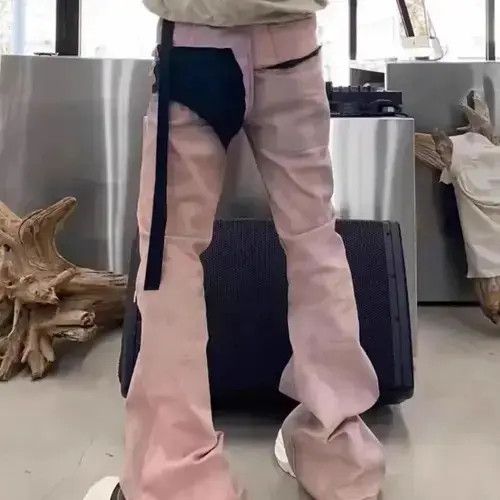 Japanese Brand Ribbons Dirty Washed Baggy Jeans Pants streetwear y2k Size US 34 / EU 50 - 3 Thumbnail