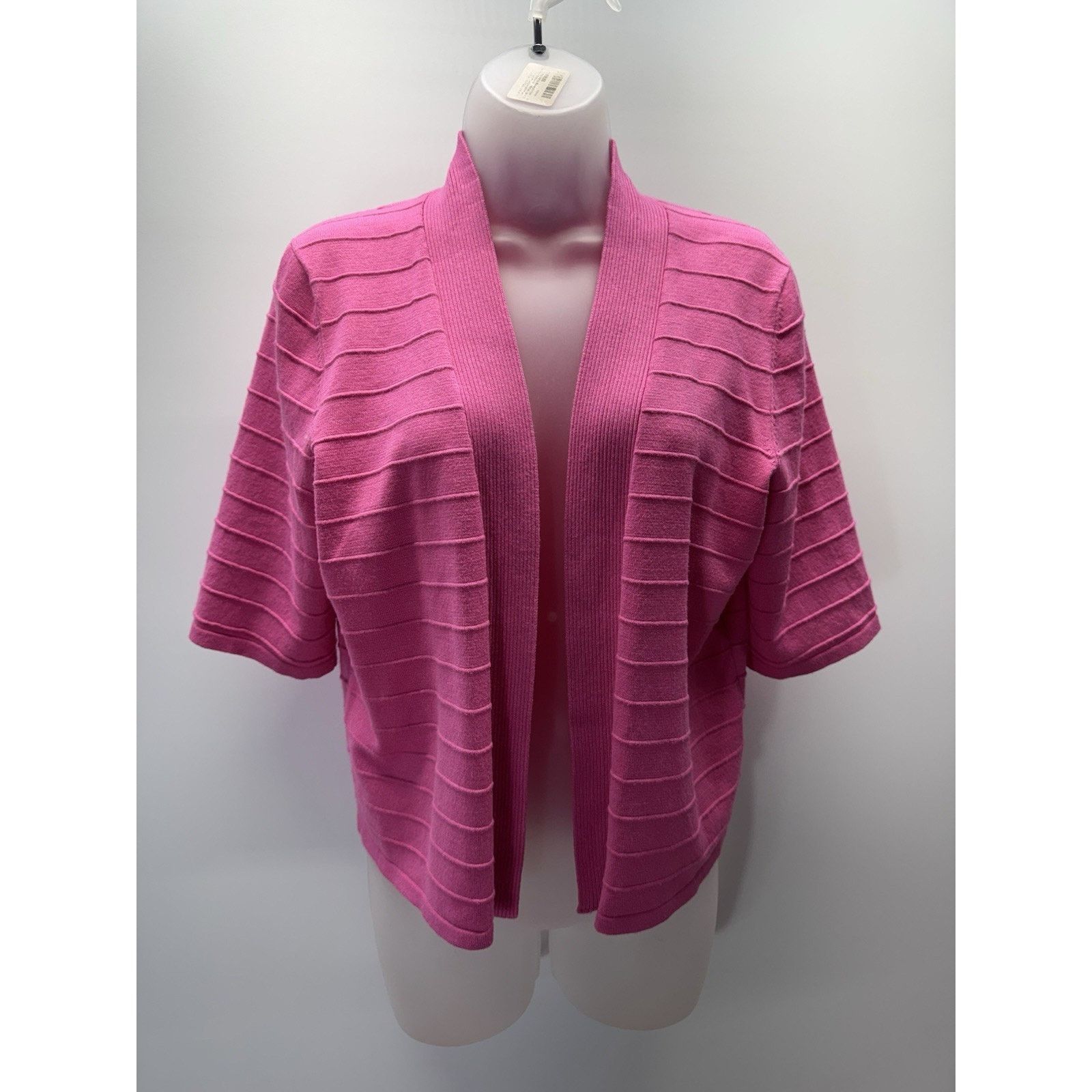 Other Cable & Gauge Cardigan Sweater Women’s L Pink Cropped Size L / US 10 / IT 46 - 1 Thumbnail