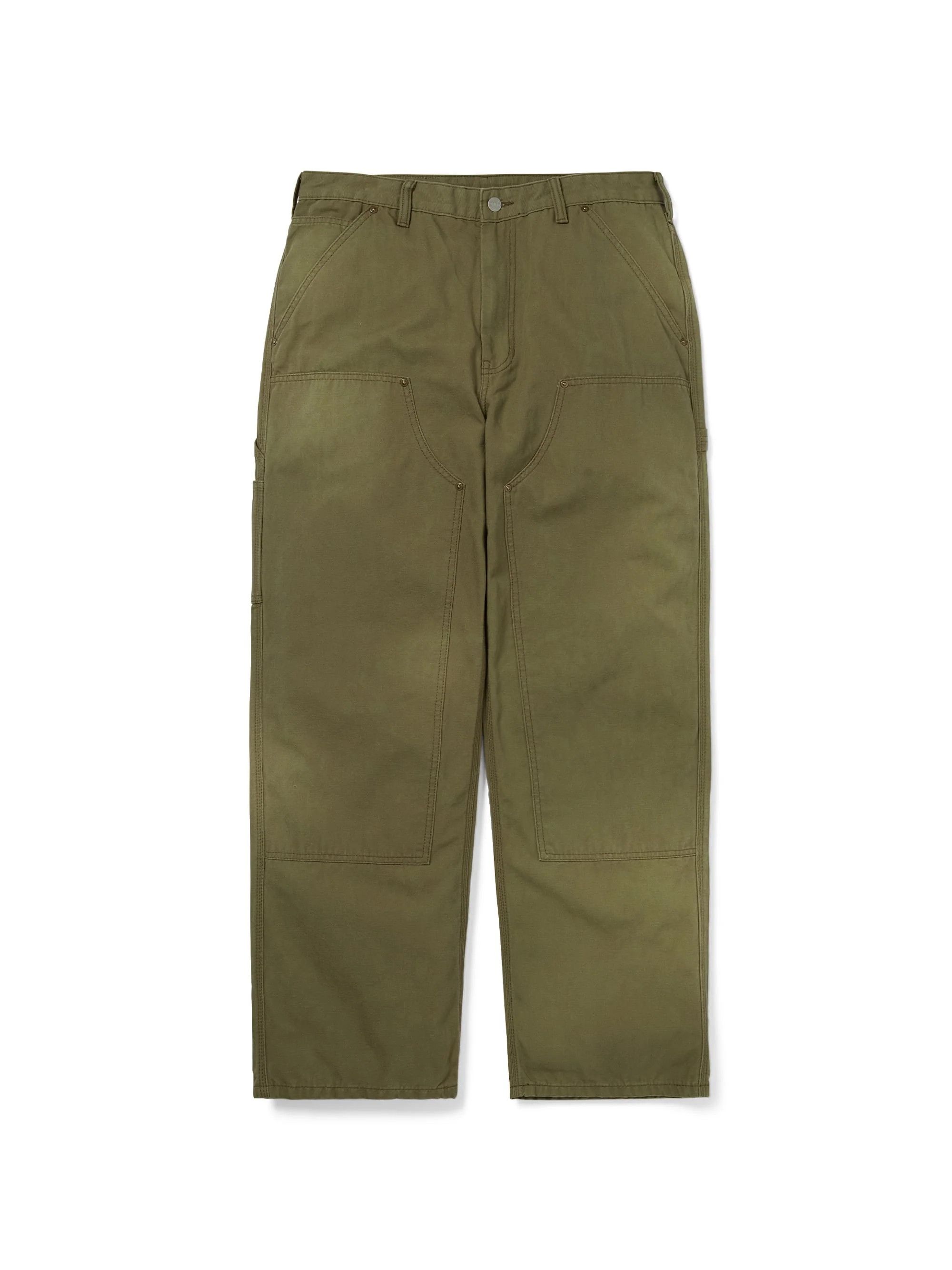 thisisneverthat o1mle0426 Bleached Double Knee Pants in khaki Size US 30 / EU 46 - 1 Thumbnail