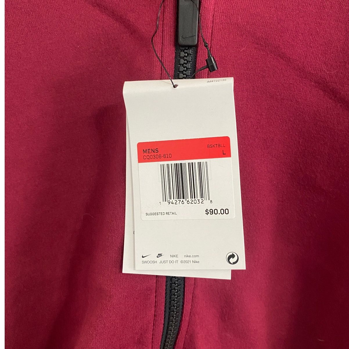 Nike New With Tags Nike Dri-Fit Full-Zip Hoodie Size Large Size US L / EU 52-54 / 3 - 5 Thumbnail