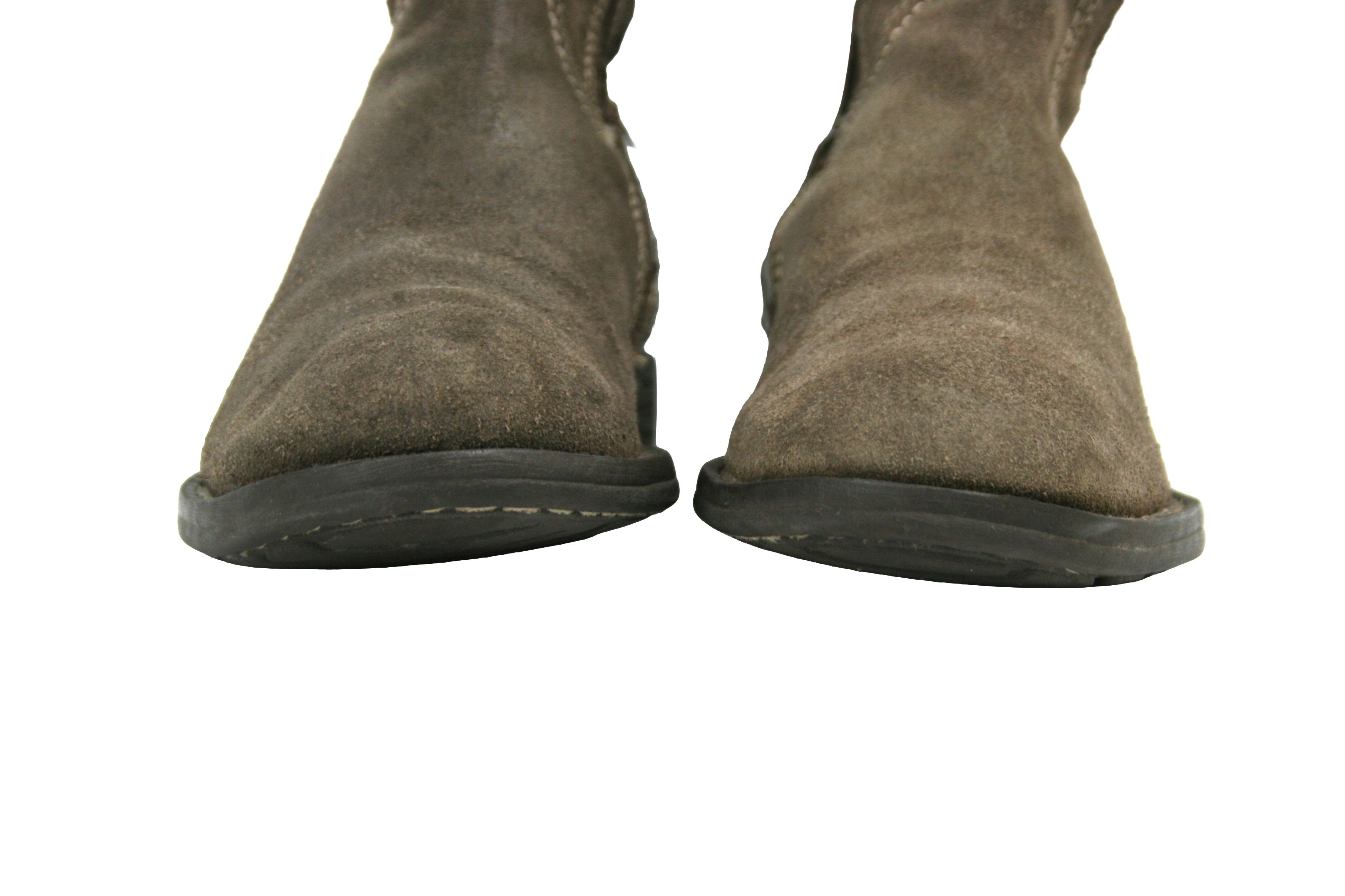 Replay 00S Y2K Moto High Suede Boots Vintage Size US 5 / IT 35 - 4 Thumbnail
