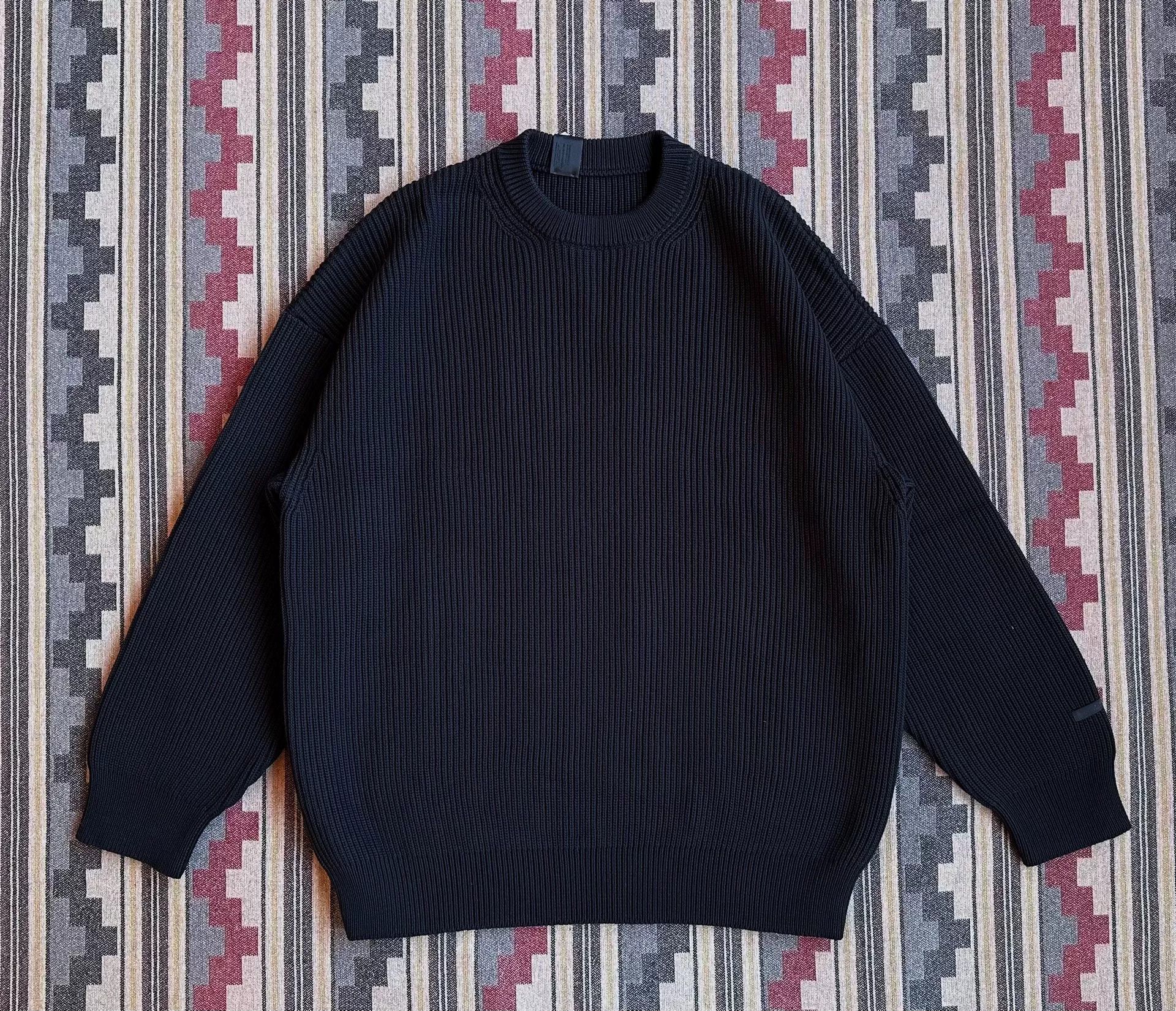 N.Hoolywood N.HOOLYWOOD CREWNECK WAFFLE KNIT SWEATER Size US XL / EU 56 / 4 - 1 Thumbnail