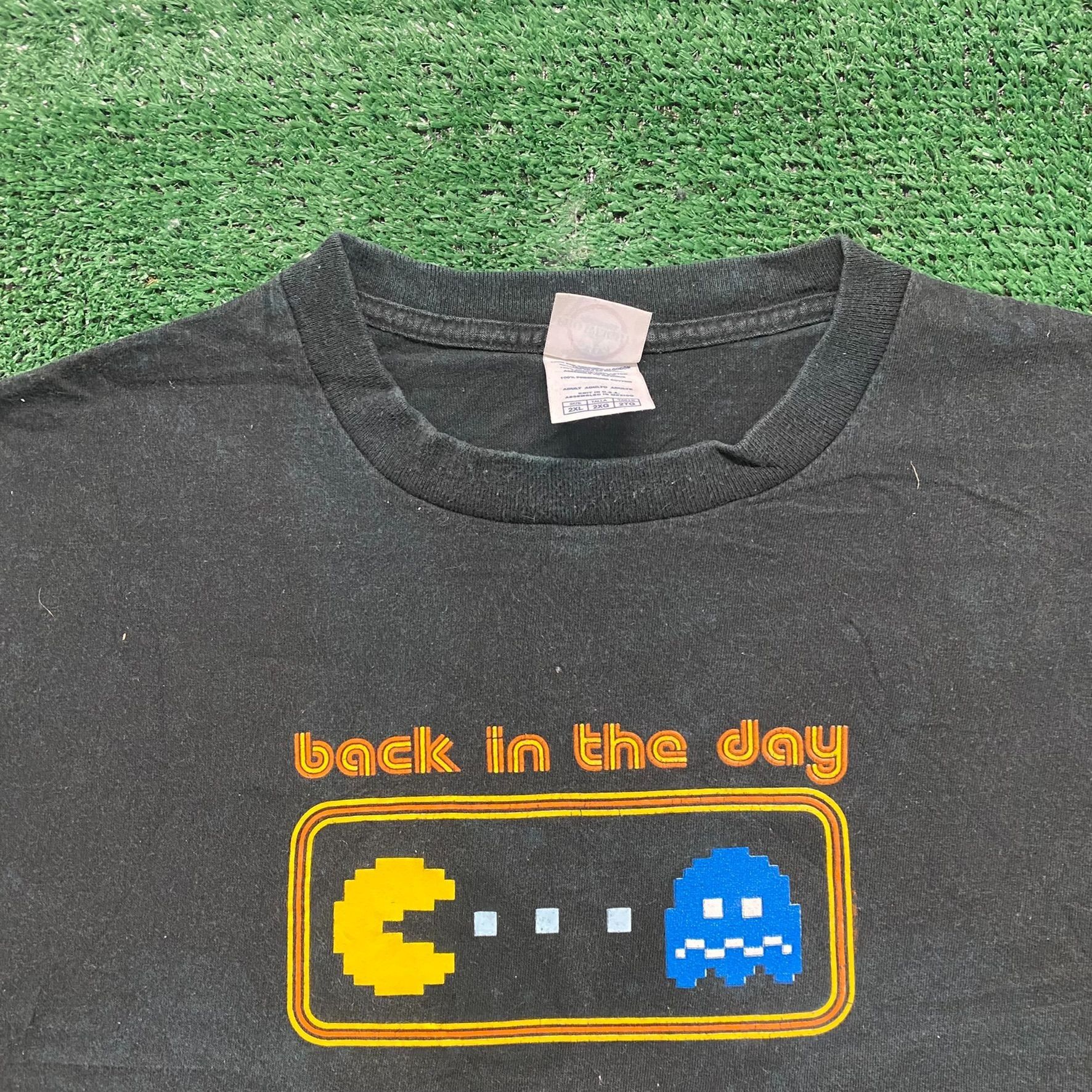 Delta Vintage Y2K Pac-Man T-Shirt Black Retro Arcade Video Games N Size US XXL / EU 58 / 5 - 2 Thumbnail