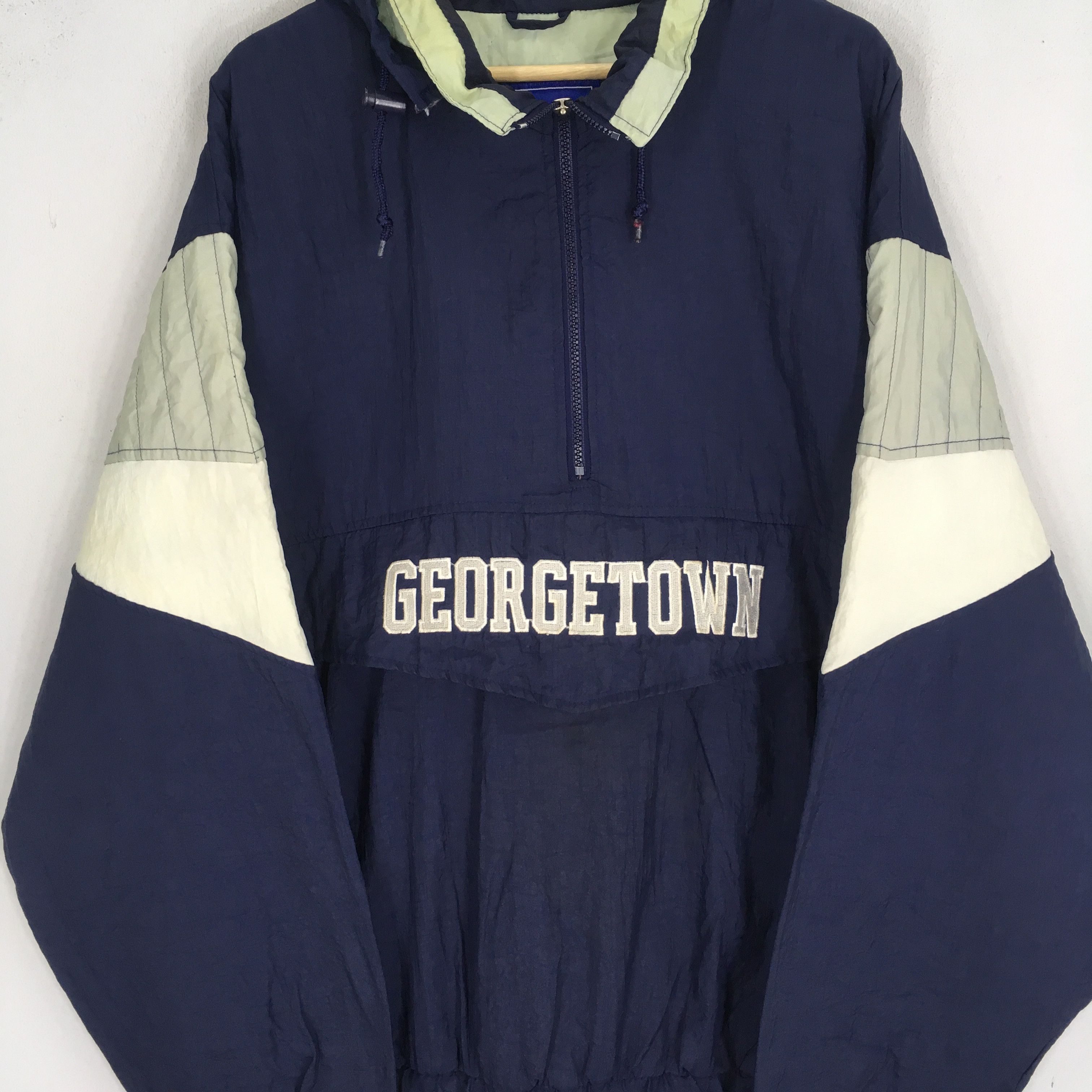Starter Vintage 90s Georgetown Hoyas Ncaa Hoyas Bulldogs Bomber Size US XL / EU 56 / 4 - 3 Thumbnail