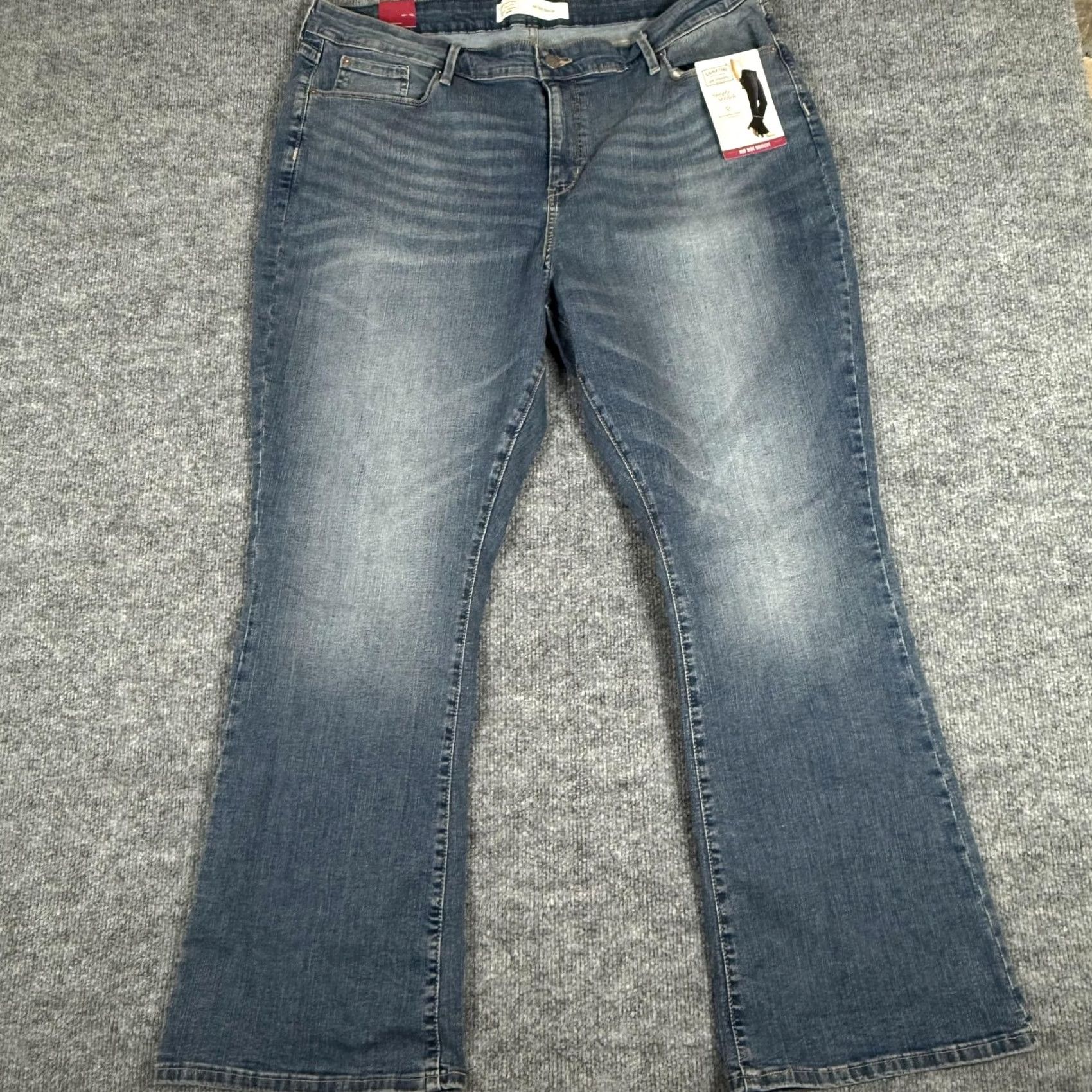 Vintage Signature Levi Strauss Jeans Womens 36 Mid Rise Bootcut Blue - Premium Denim Size 25" / US 0 / IT 36 - 7 Thumbnail