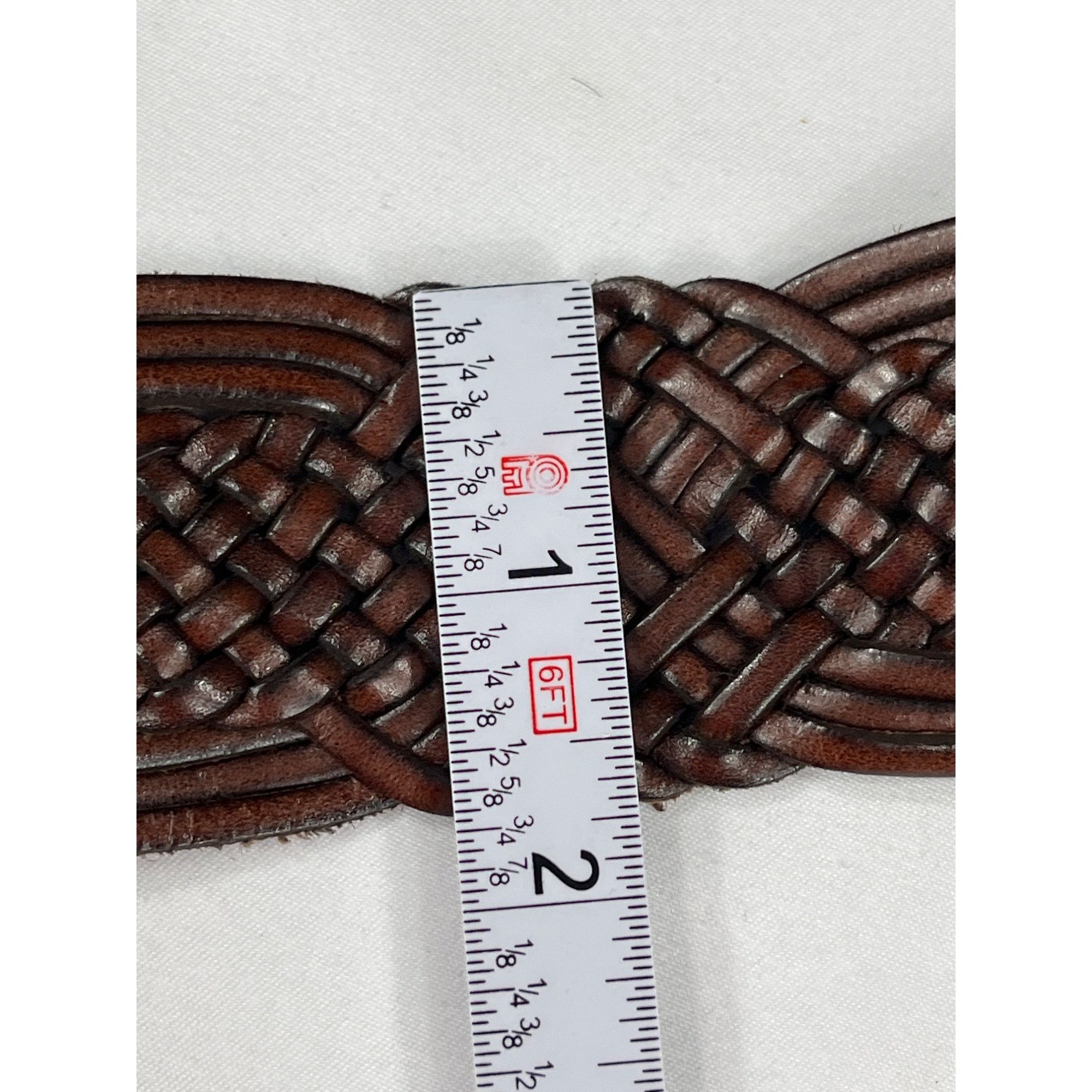Designer The Limited SKU 7891 Womens Genuine Leather Braided Belt Wit Size ONE SIZE - 5 Thumbnail