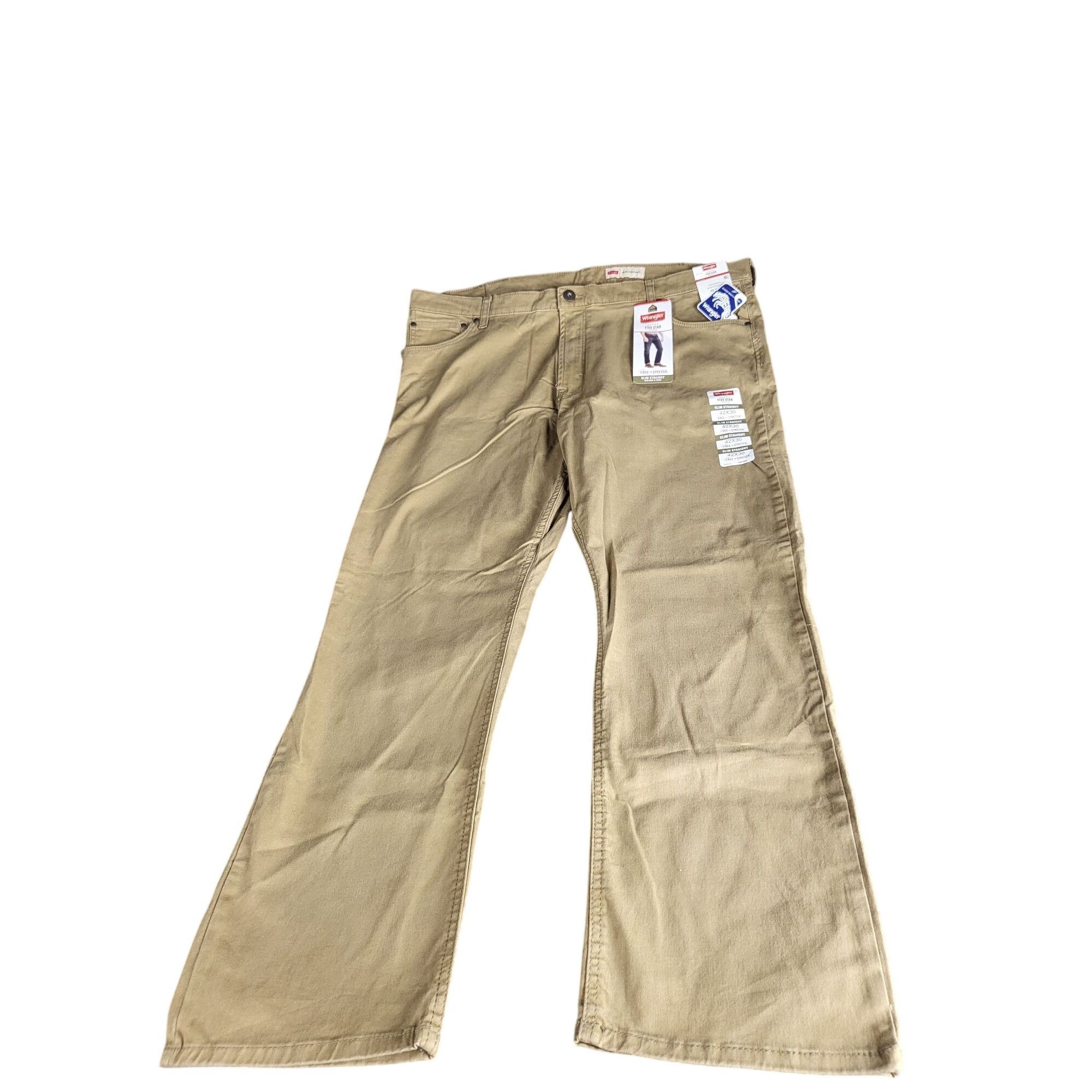 Wrangler Wrangler Five Star Slim Straight Khaki Pants Men Sz 42X30 Fr Size US 42 / EU 58 - 1 Thumbnail