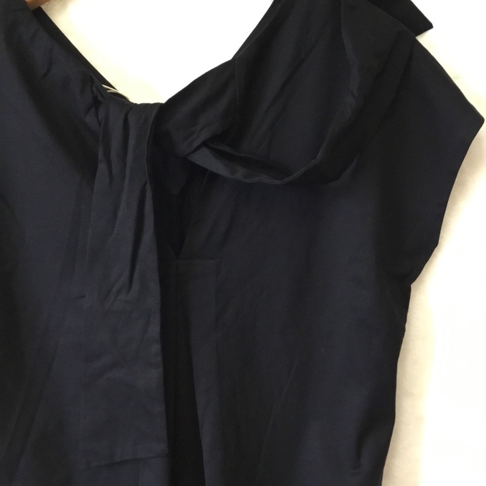 Other Sans & Sans Black Cap-Sleeved Dress With Tie Size S / US 4 / IT 40 - 15 Thumbnail