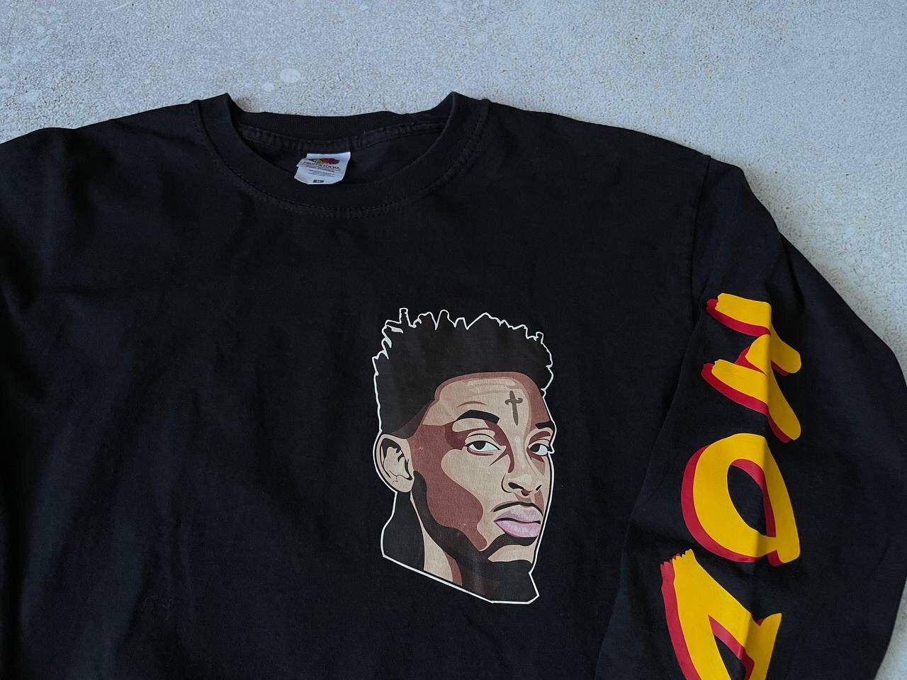 21 Savage × Band Tees 21 Savage Mode Long Sleeve Big Graphic Logo Y2K Rare Item Size US M / EU 48-50 / 2 - 4 Thumbnail