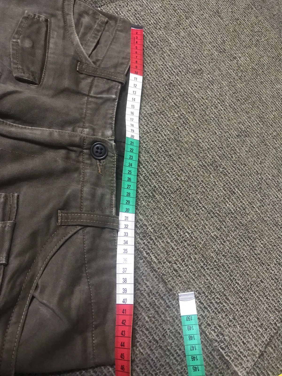 Japanese Brand CP111 REUHL Japan Tactical Pockets Ankle Zipper Cargo Pant Size US 34 / EU 50 - 23 Thumbnail