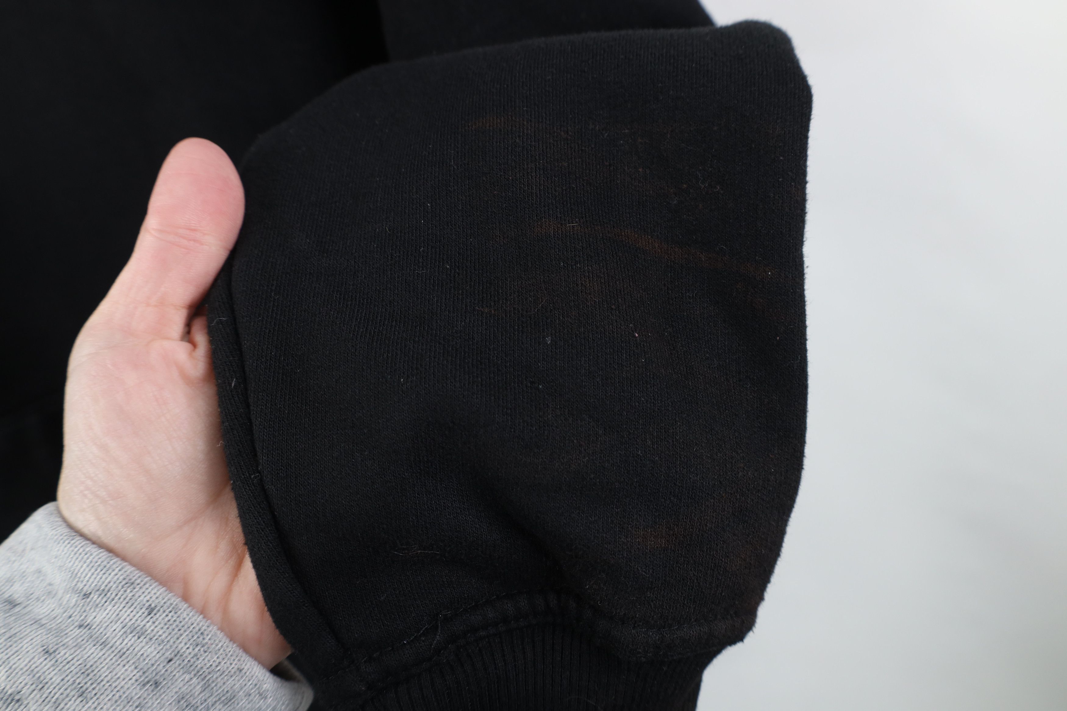Vintage Vintage 90s Y2K Streetwear Blank Hoodie Sweatshirt Black Size US L / EU 52-54 / 3 - 5 Thumbnail