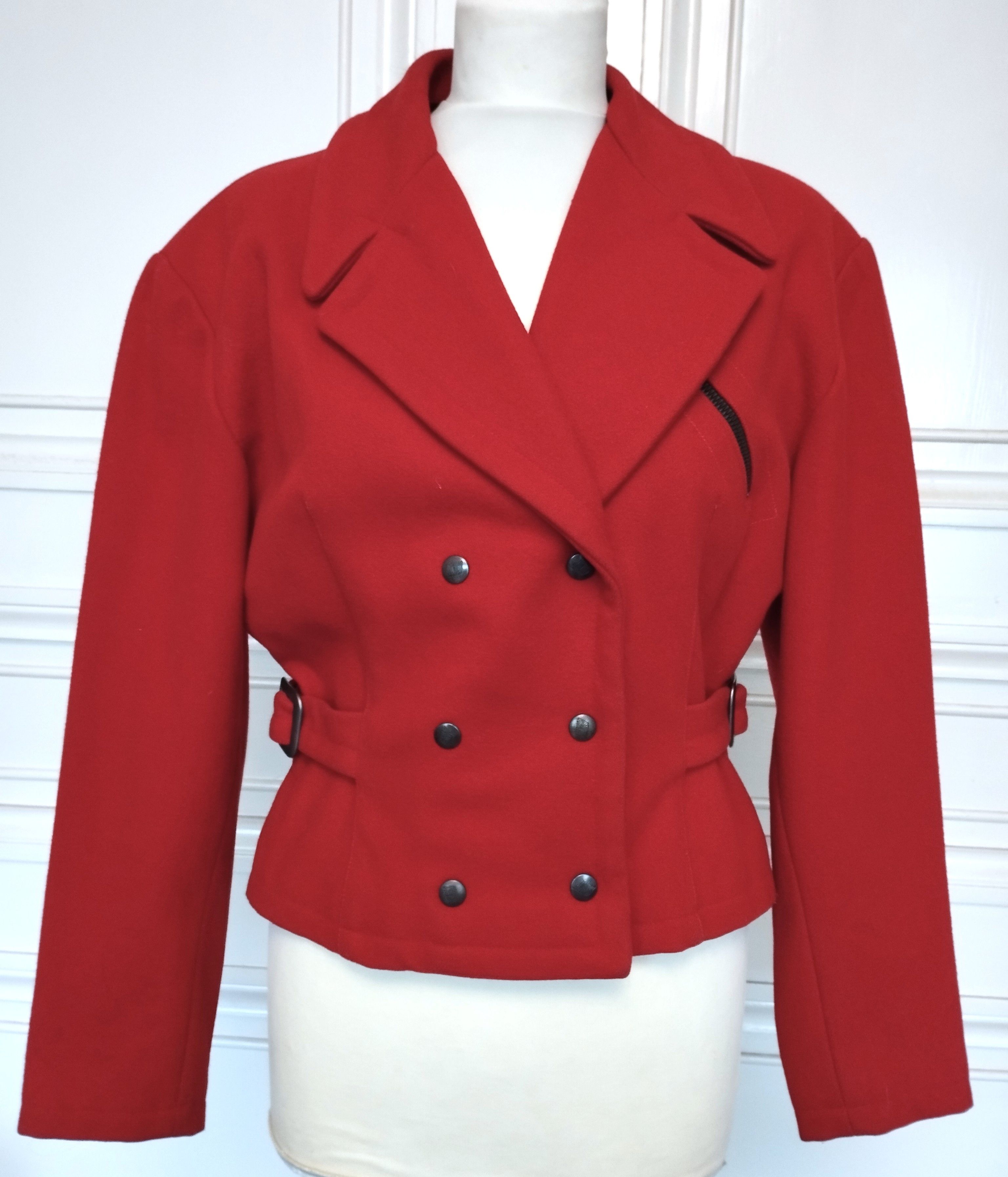 Jean Paul Gaultier Gaultier Veste Laine Perfecto TM/L Size L / US 10 / IT 46 - 1 Thumbnail