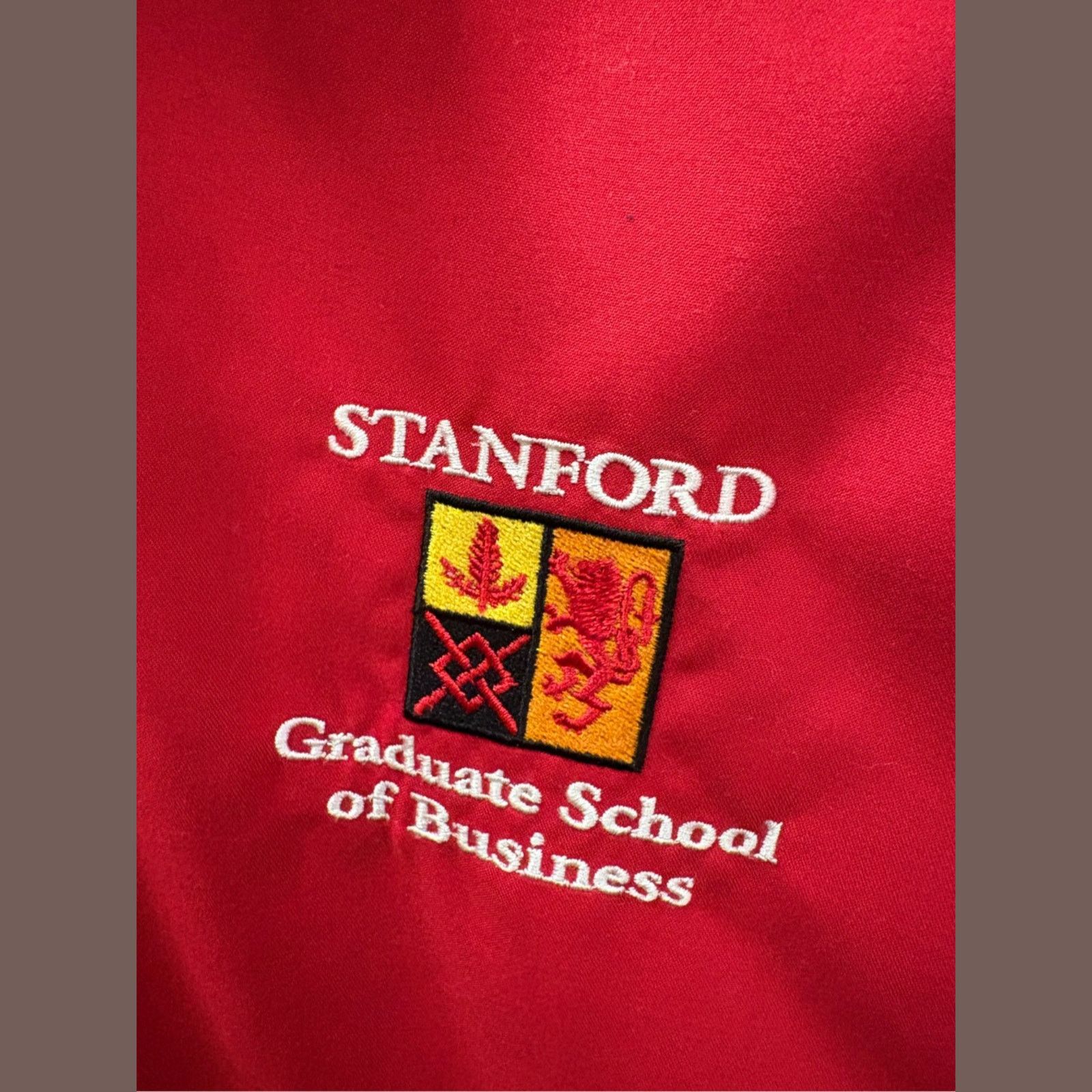 Vintage VTG Tri-Mountain Red Stanford GSB Embroidered Zip Jacket M Size US M / EU 48-50 / 2 - 4 Thumbnail