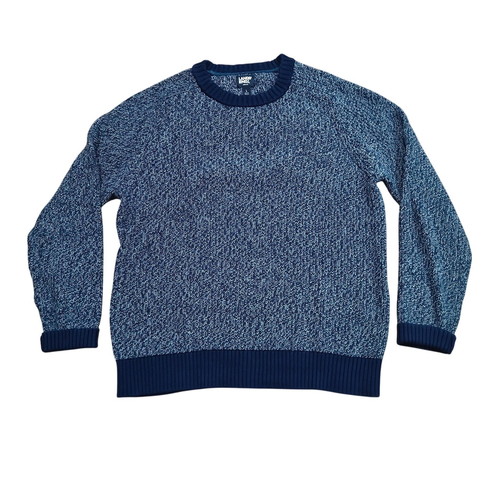 Lands' End Lands' End Cotton Drifter Shaker Sweater Mens Large Size US L / EU 52-54 / 3 - 4 Thumbnail