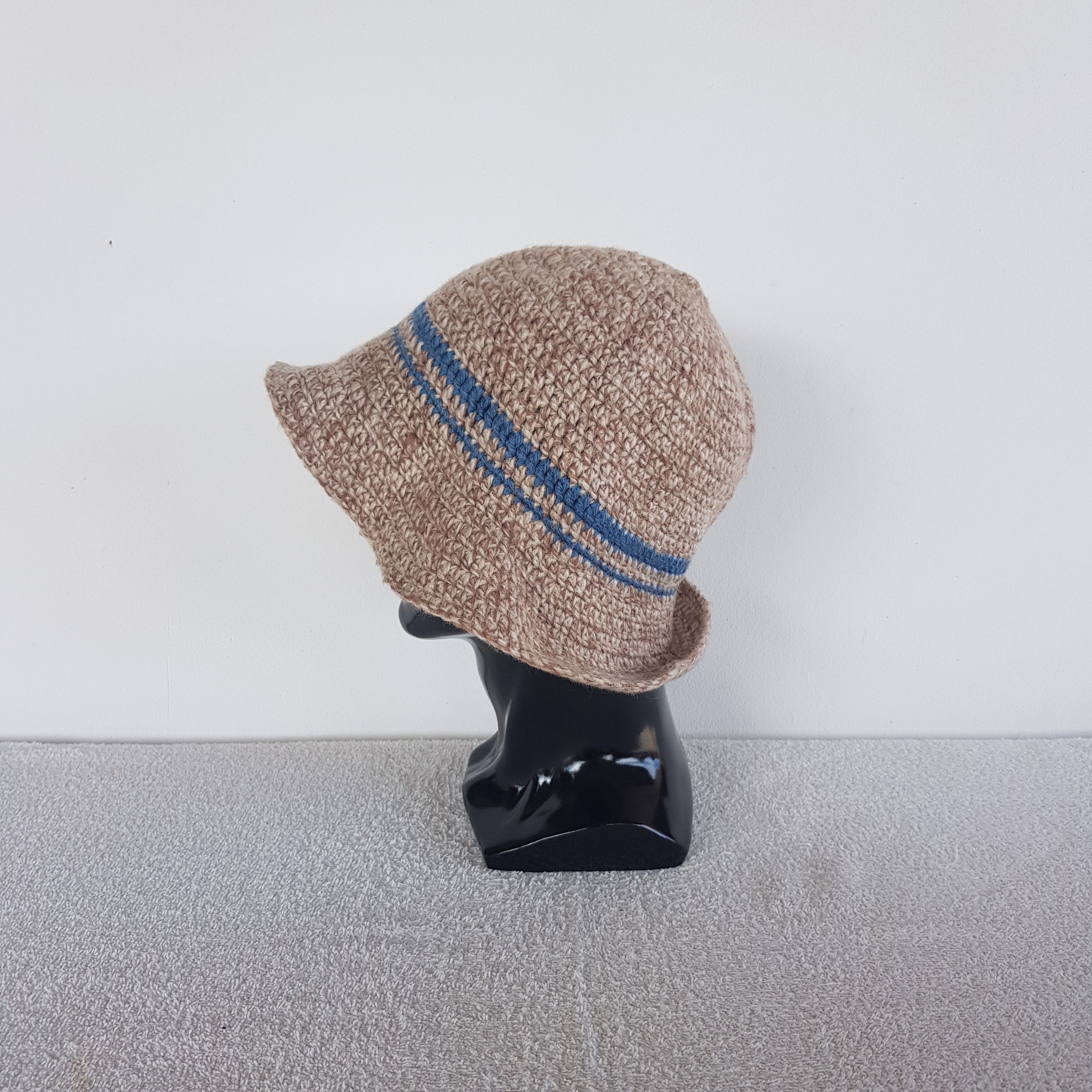Japanese Brand Vintage Japanese Crochet Beanie Ribbed Knit Snow Caps Hats. Size ONE SIZE - 4 Thumbnail