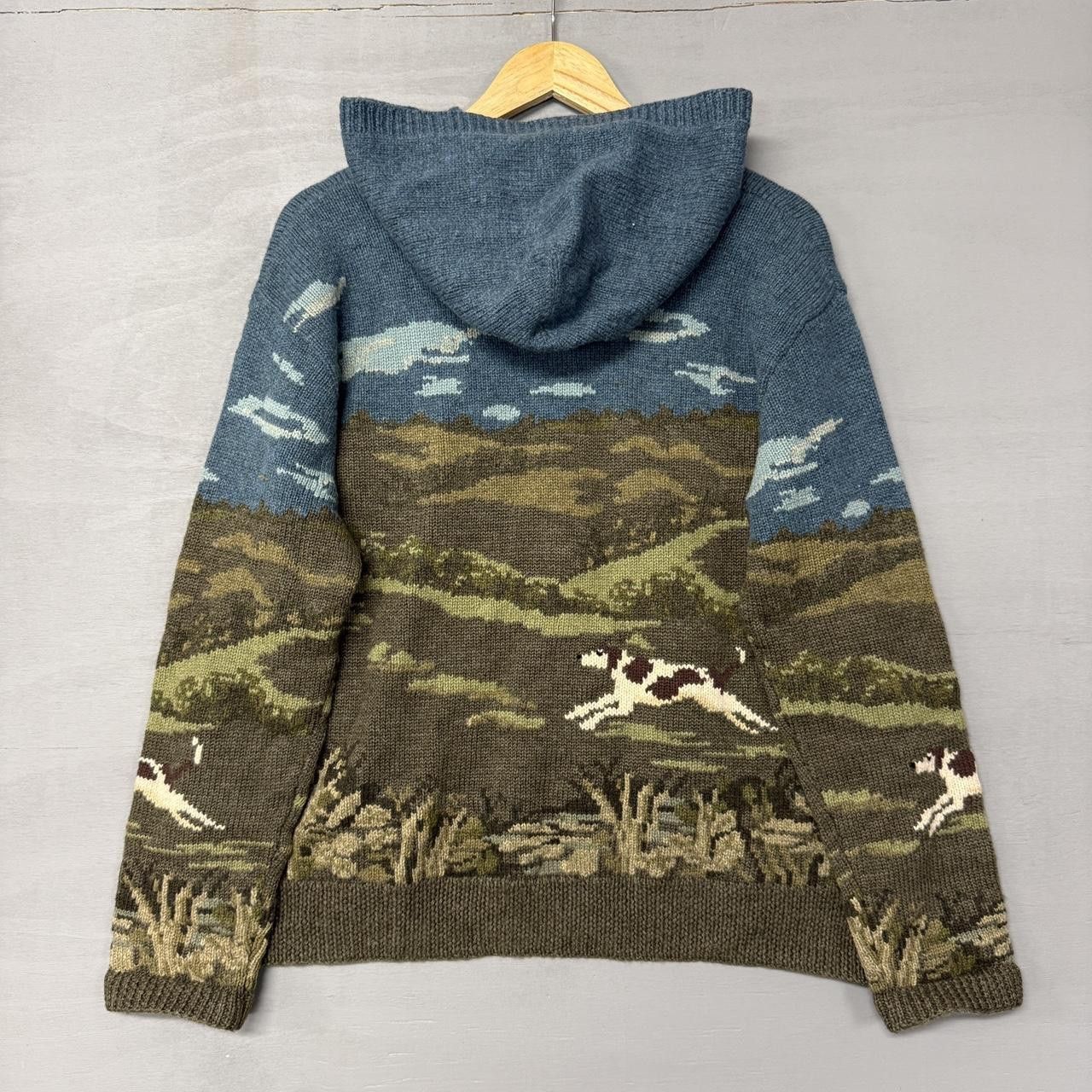 Ralph Lauren Lauren Ralph Lauren Hand Knit Chunky Hooded Wool Sweater XL Size XL / US 12-14 / IT 48-50 - 4 Thumbnail