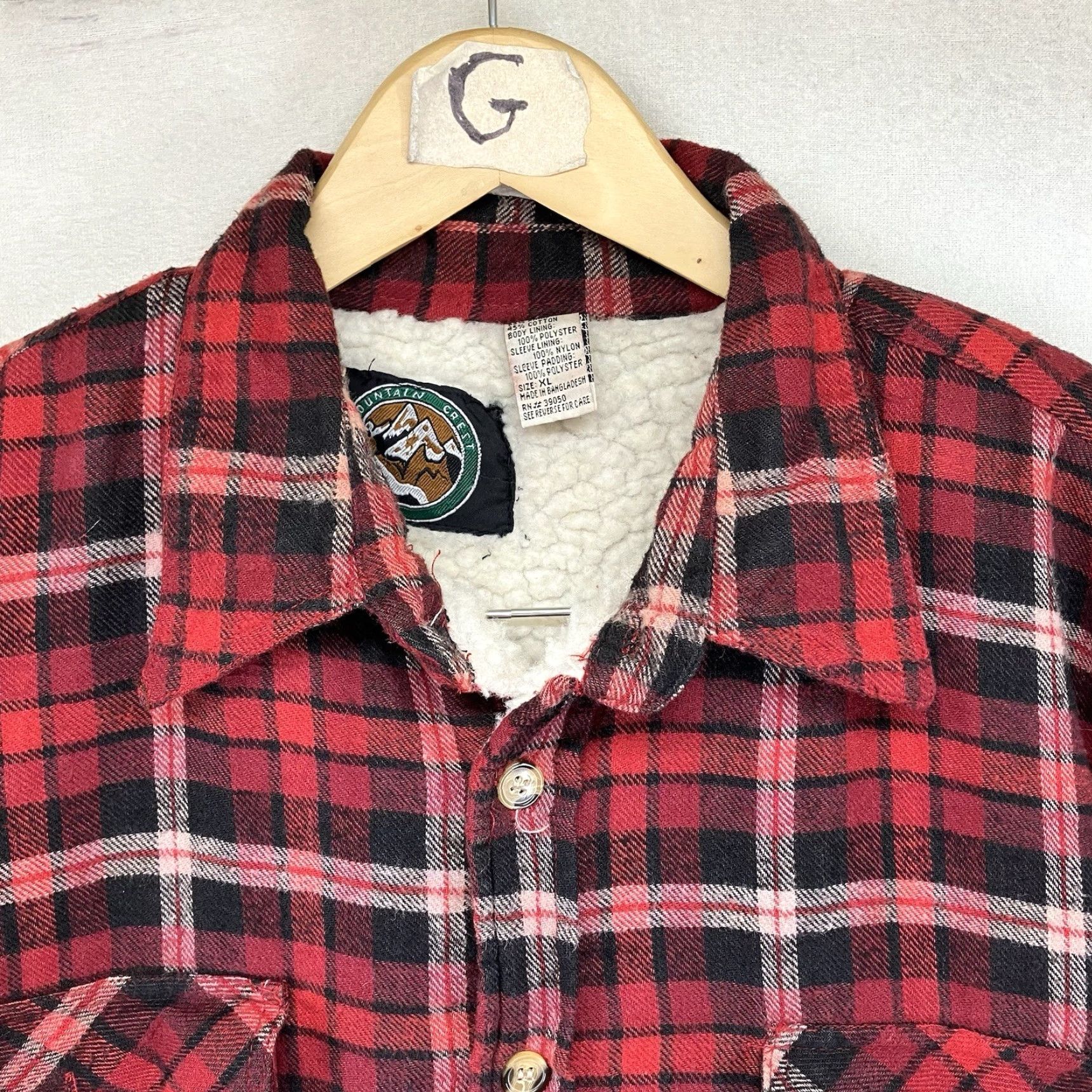 Vintage Vintage 90s Sherpa Lined Flannel Jacket XL Button Up HEAVYWEIGHT Shaket 52x32 Size US XL / EU 56 / 4 - 5 Thumbnail