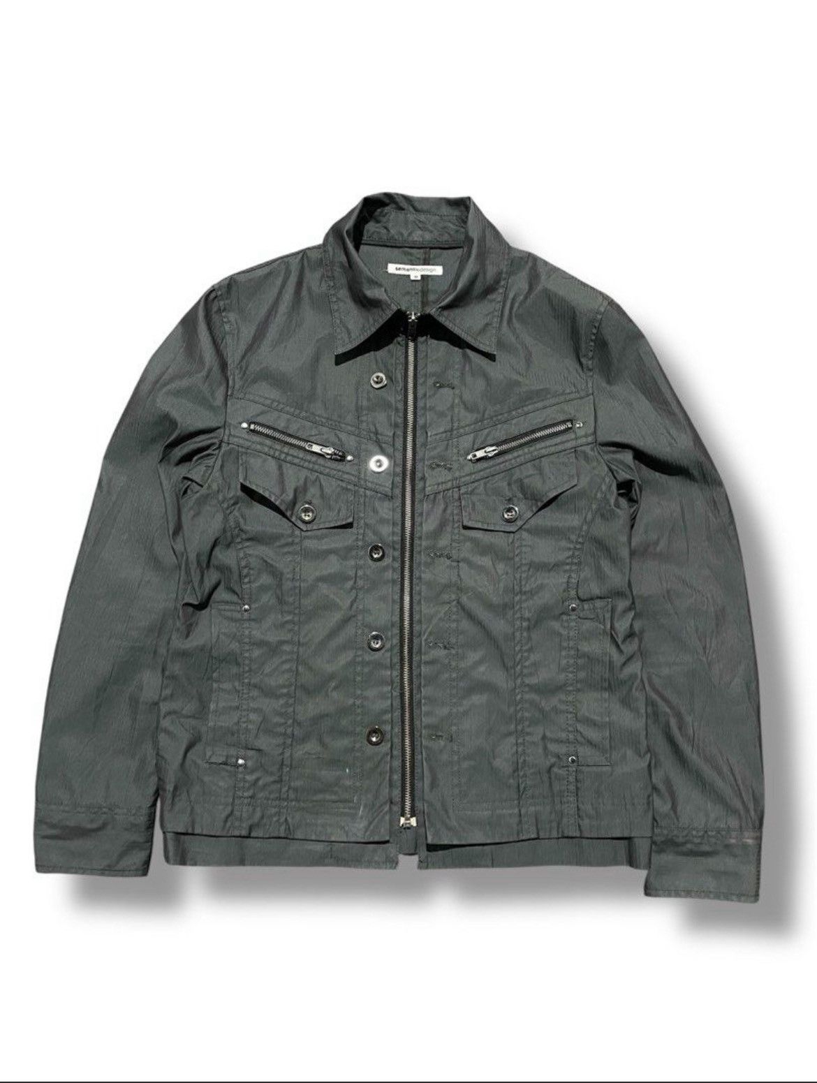 semanticdesign 2000s Japanese Brand Semantic Desain Zipper Light Jacket Size US M / EU 48-50 / 2 - 1 Thumbnail