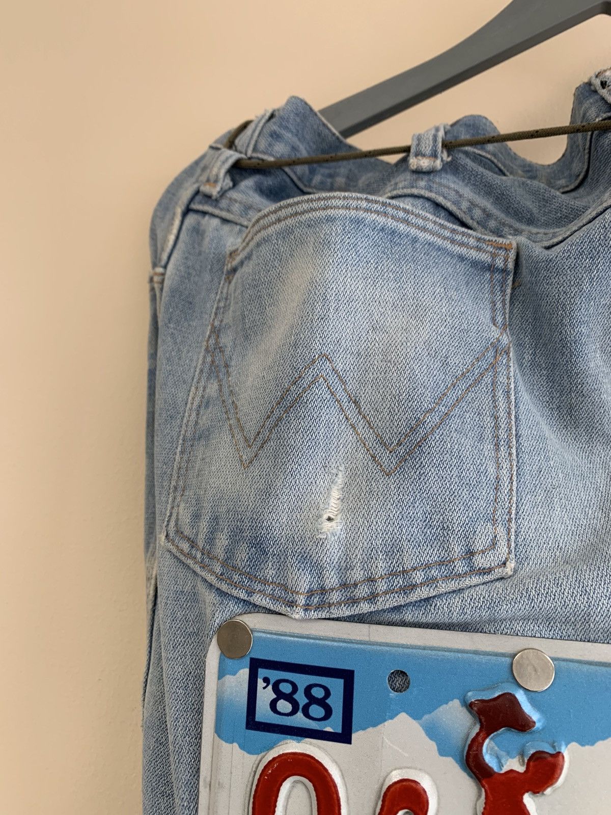 Wrangler Vintage Wrangler Backpack License Plate Recycle Revolution Size ONE SIZE - 5 Thumbnail