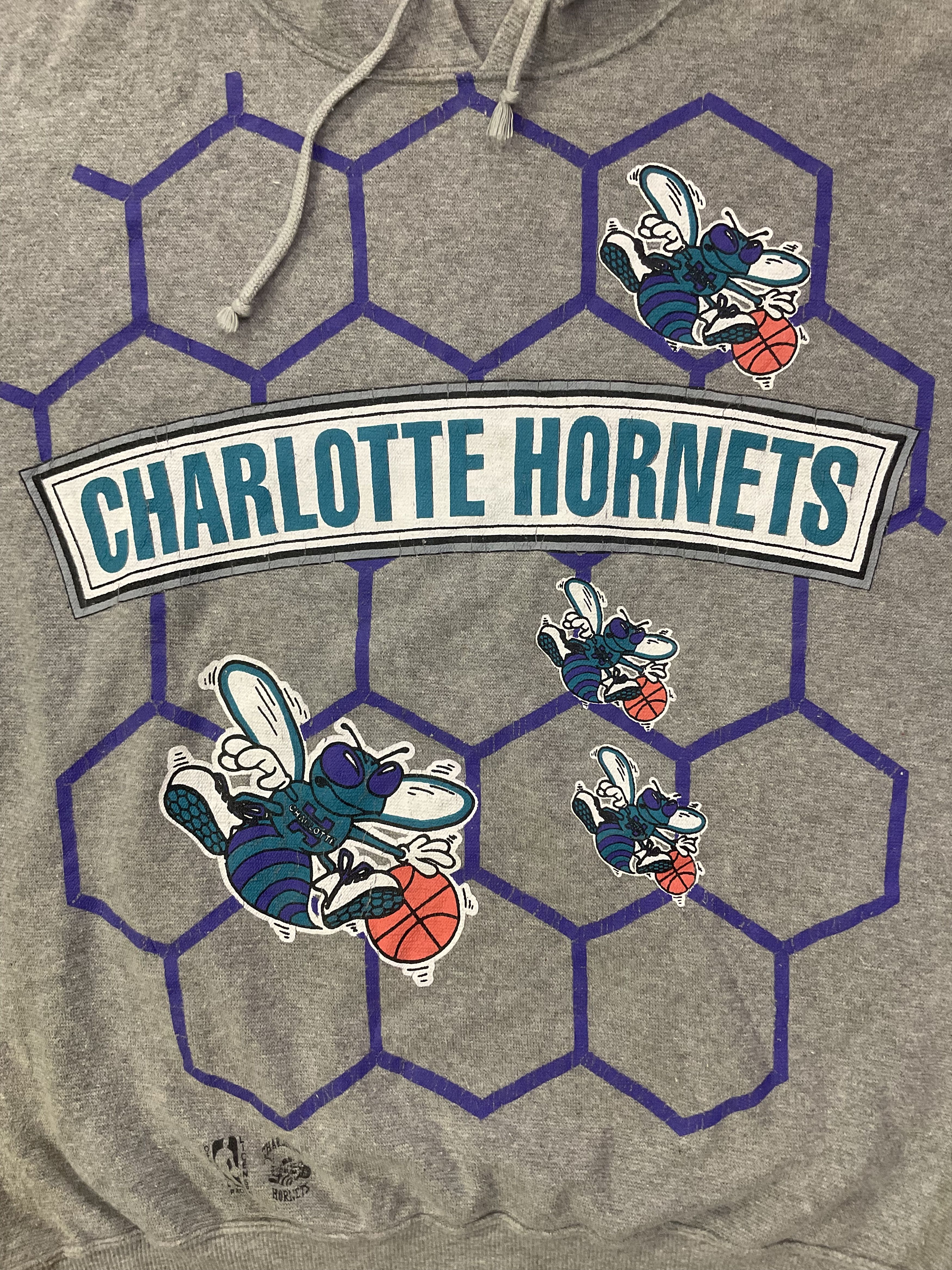 NBA Vintage NBA Charlotte Hornets Hoodie Pullover Japan Made Size US L / EU 52-54 / 3 - 2 Thumbnail