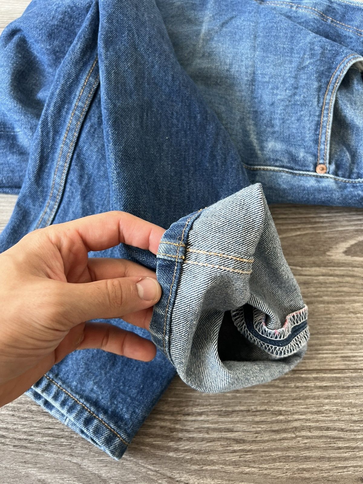 Levi's Vintage Clothing Rare Vintage Levis 501 Blue Denim Salvage Mexico Jeans Size US 32 / EU 48 - 19 Thumbnail