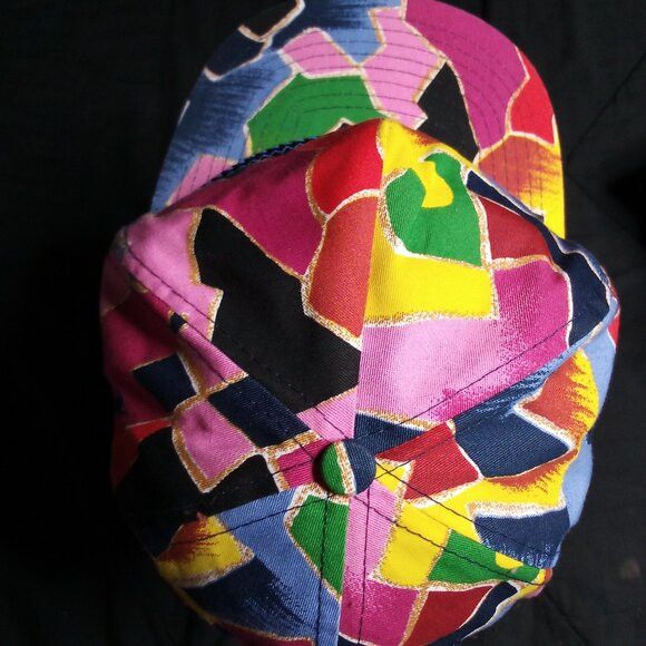 Other Deadstock Vintage Abstract Geometric Snap Trucker Hat Cap Size ONE SIZE - 5 Thumbnail