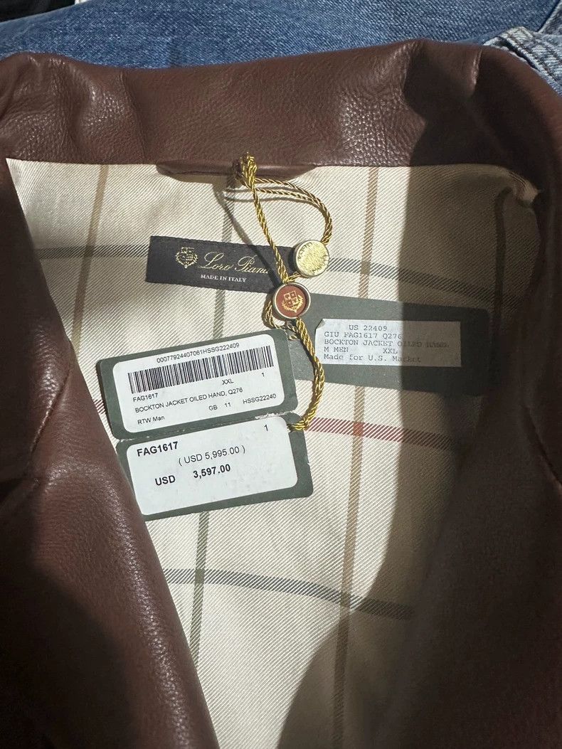 Loro Piana LORO PIANA Little Niu leather jacket Size US XXL / EU 58 / 5 - 6 Thumbnail