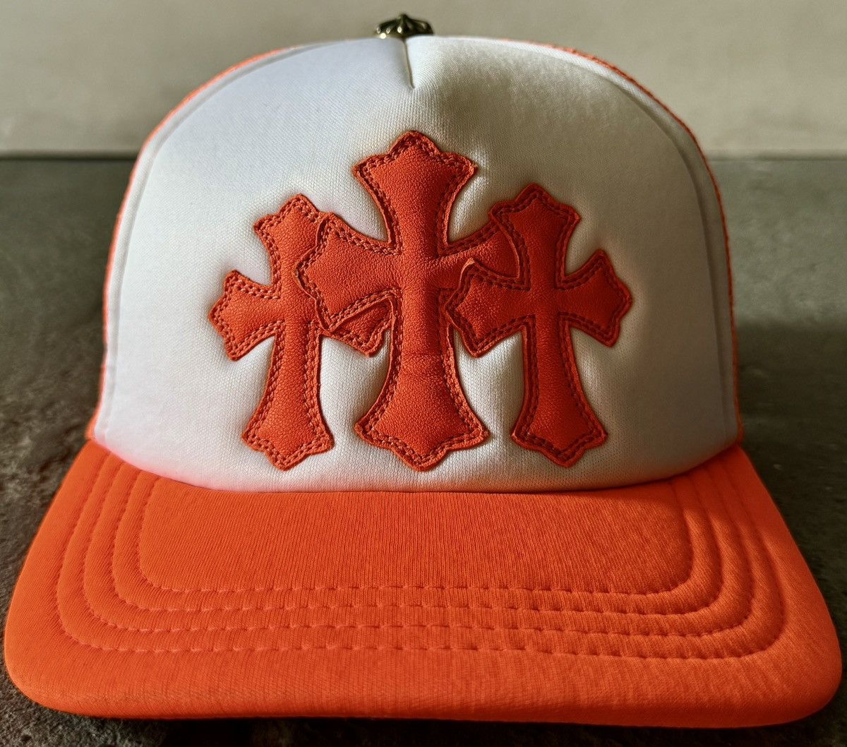 Chrome Hearts Chrome Hearts - Leather Cross Cemetery - Trucker Hat Size ONE SIZE - 2 Thumbnail