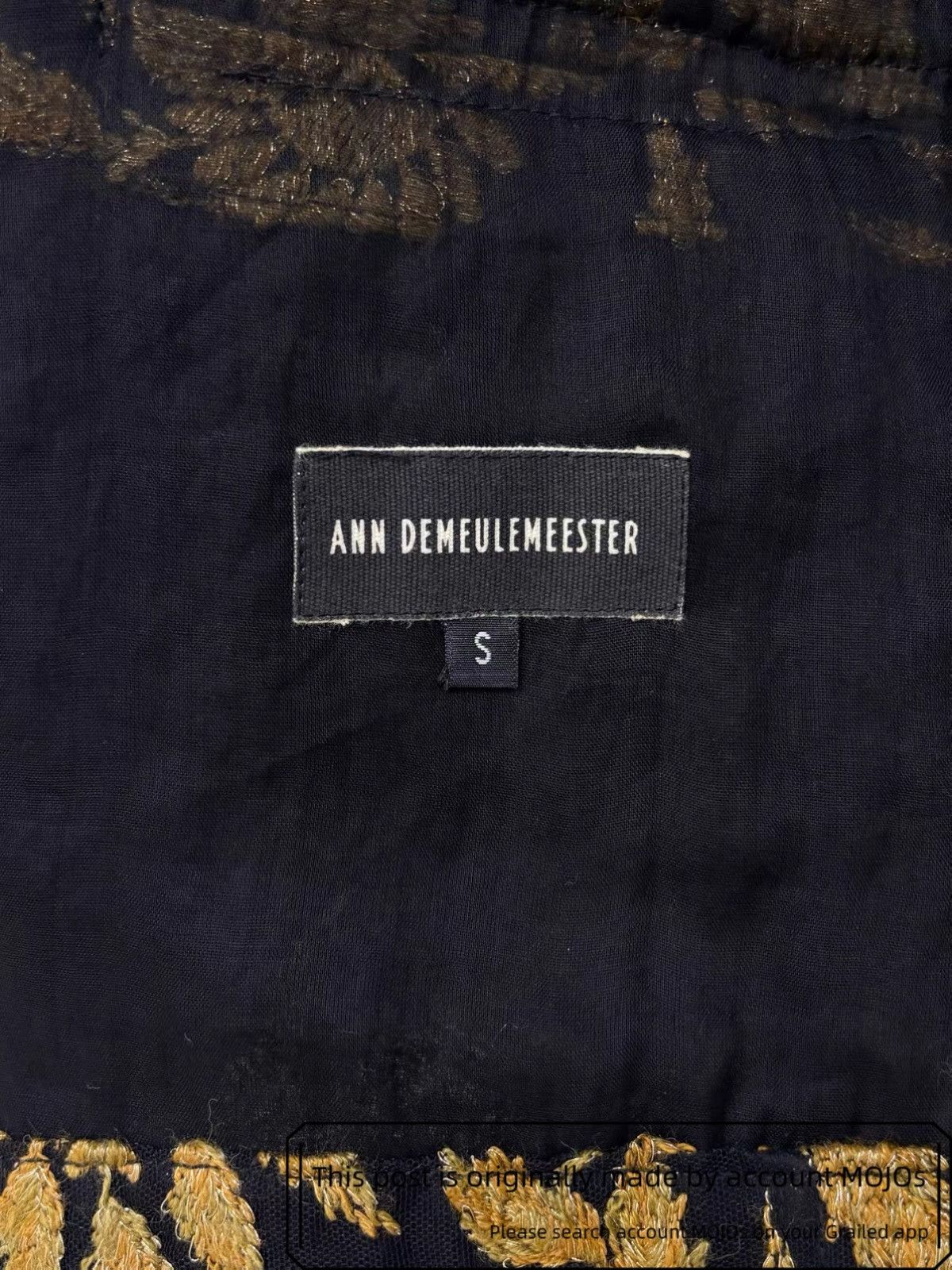 Ann Demeulemeester Sz S Ann Demeulemeester 15SS Runway Wheat Stitches Jacket Size US S / EU 44-46 / 1 - 8 Thumbnail