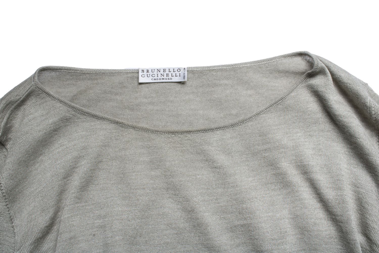 Brunello Cucinelli Brunello cucinelli, knitted cashmere top in grey Size S / US 4 / IT 40 - 5 Thumbnail