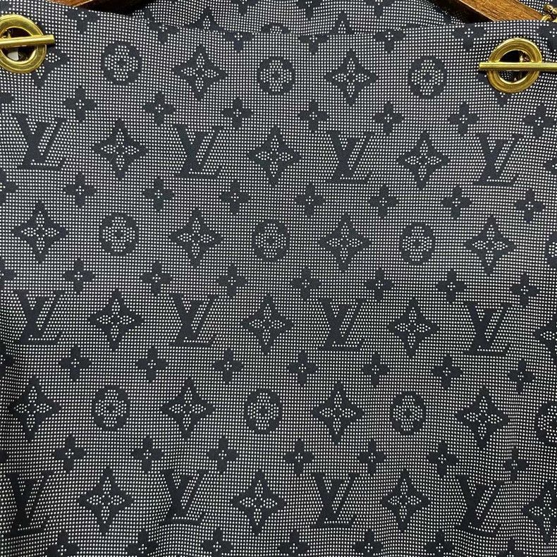 Louis Vuitton Louis Vuitton Black New Full Print Dress Size L / US 10 / IT 46 - 7 Thumbnail