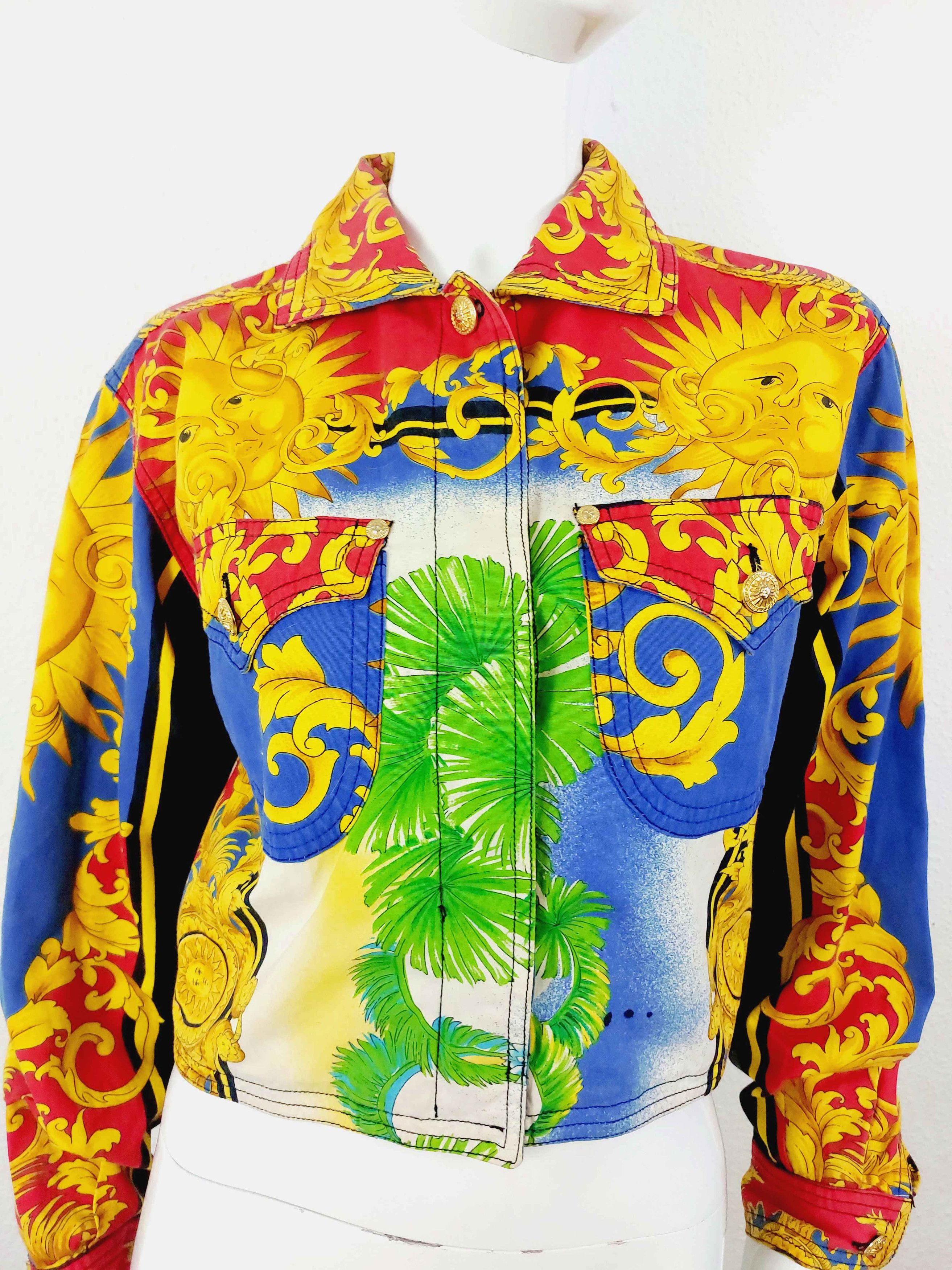 Versace Jeans Couture Gianni Versace Couture Moon Sun Baroque Miami Jacket Size US S / EU 44-46 / 1 - 10 Thumbnail