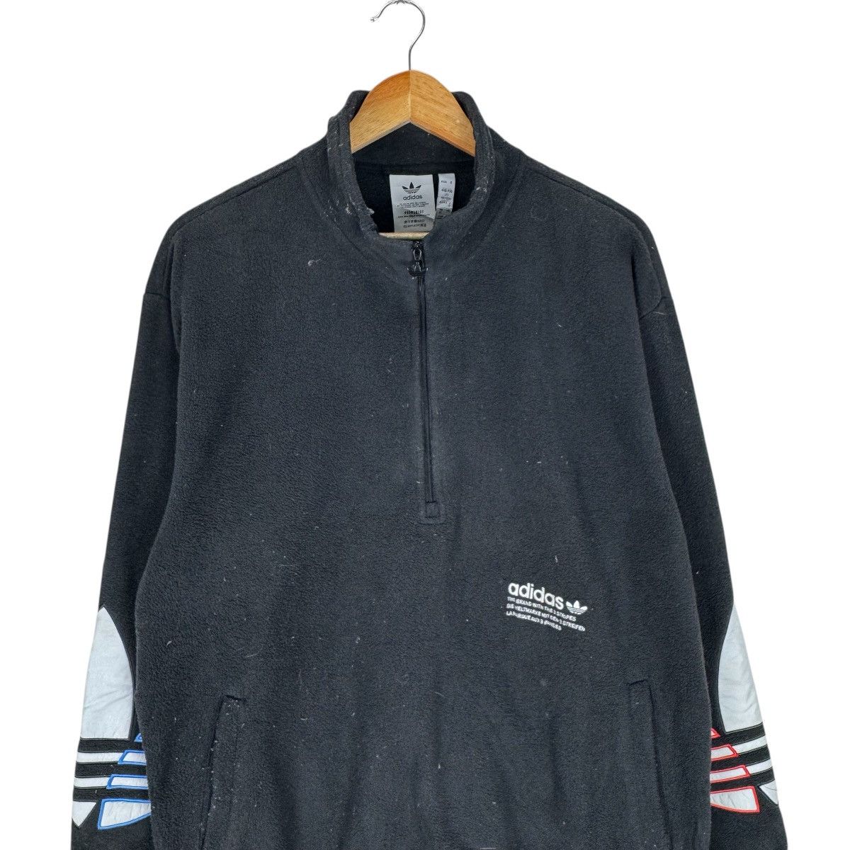 Adidas 🌟ADIDAS PRIME BLUE HALF ZIP FLEECE SWEATER Size US L / EU 52-54 / 3 - 3 Thumbnail