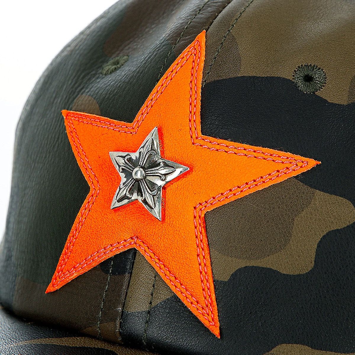 Chrome Hearts Chrome Hearts Star Camo Leather hat Size ONE SIZE - 9 Thumbnail