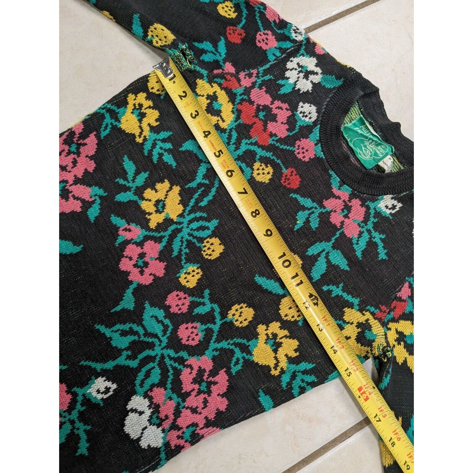 Betsey Johnson Betsey Johnson Alley Cat Sweater Dress Long Sleeve Floral Size M / US 6-8 / IT 42-44 - 9 Thumbnail